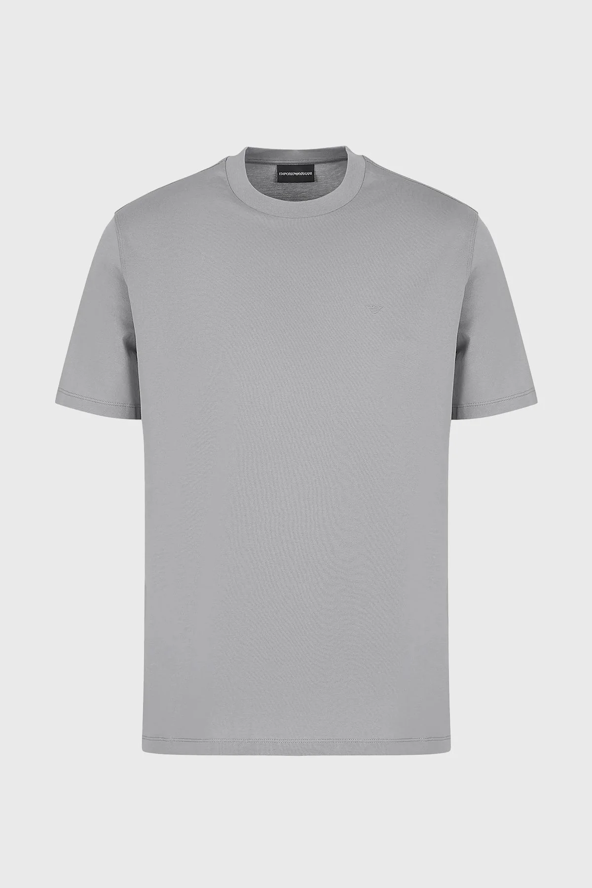 Emporio Armani Pamuklu Regular Fit Bisiklet Yaka Erkek T Shirt EM000079 AF10094 U8060 GRİ - 3