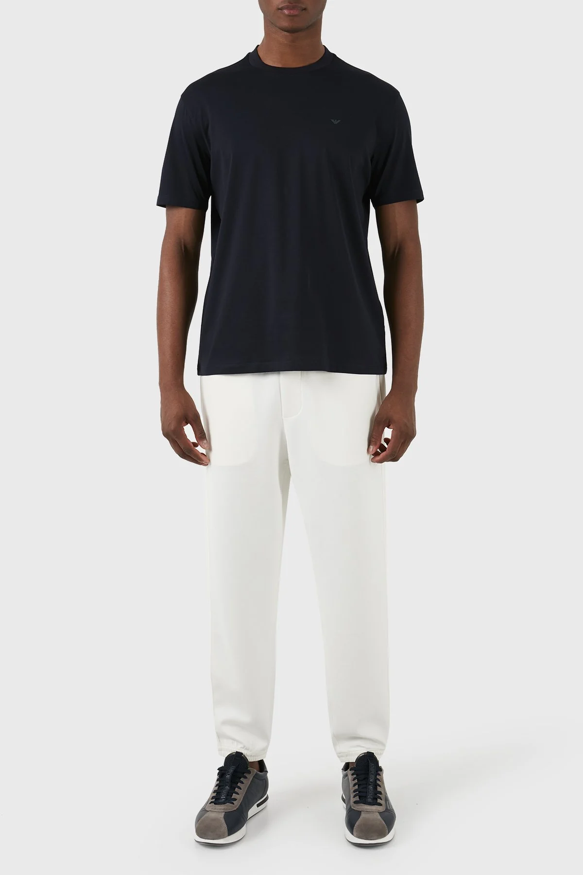 Emporio Armani Pamuklu Regular Fit Bisiklet Yaka Erkek T Shirt EM000079 AF10094 UB118 LACİVERT - 11