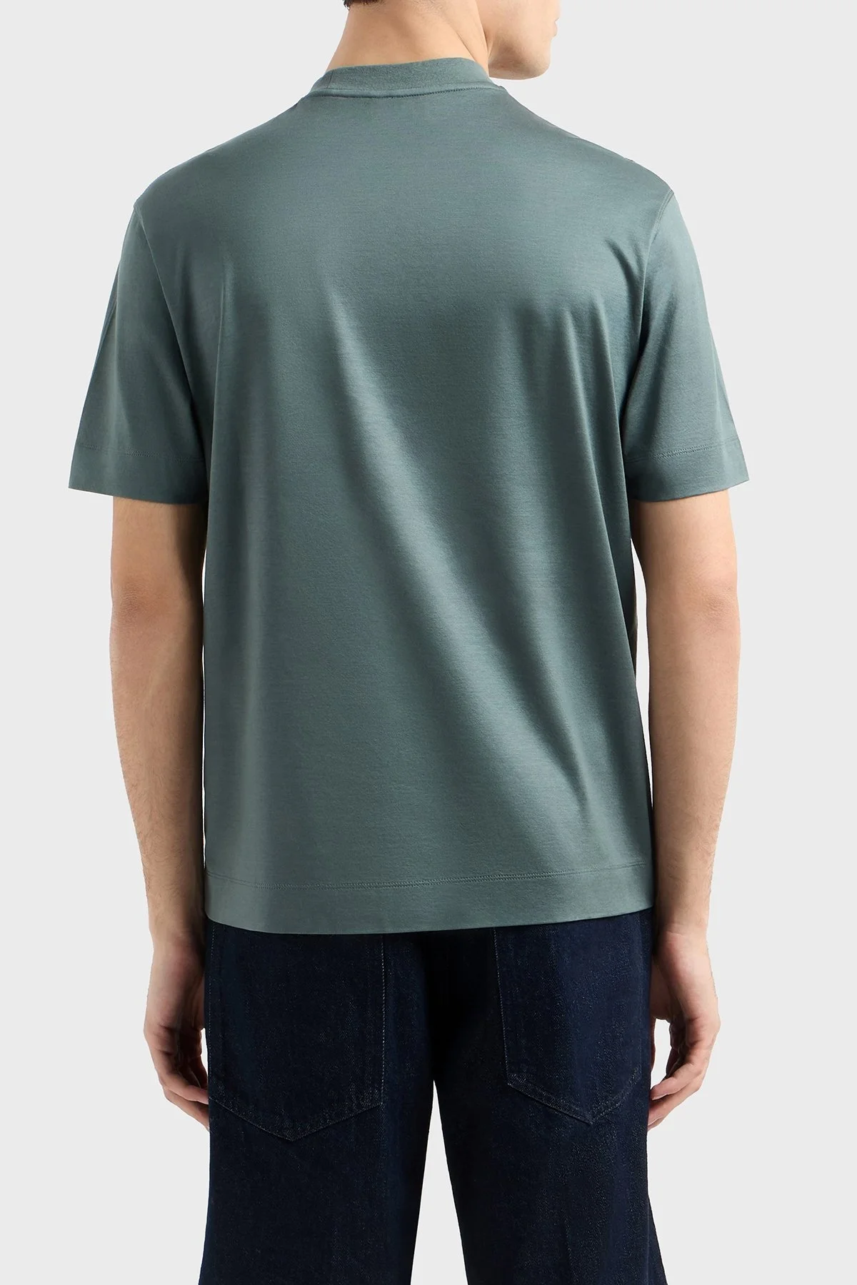 Emporio Armani Pamuklu Regular Fit Bisiklet Yaka Erkek T Shirt EM001023 AF13747 M9056 MİNT - 3