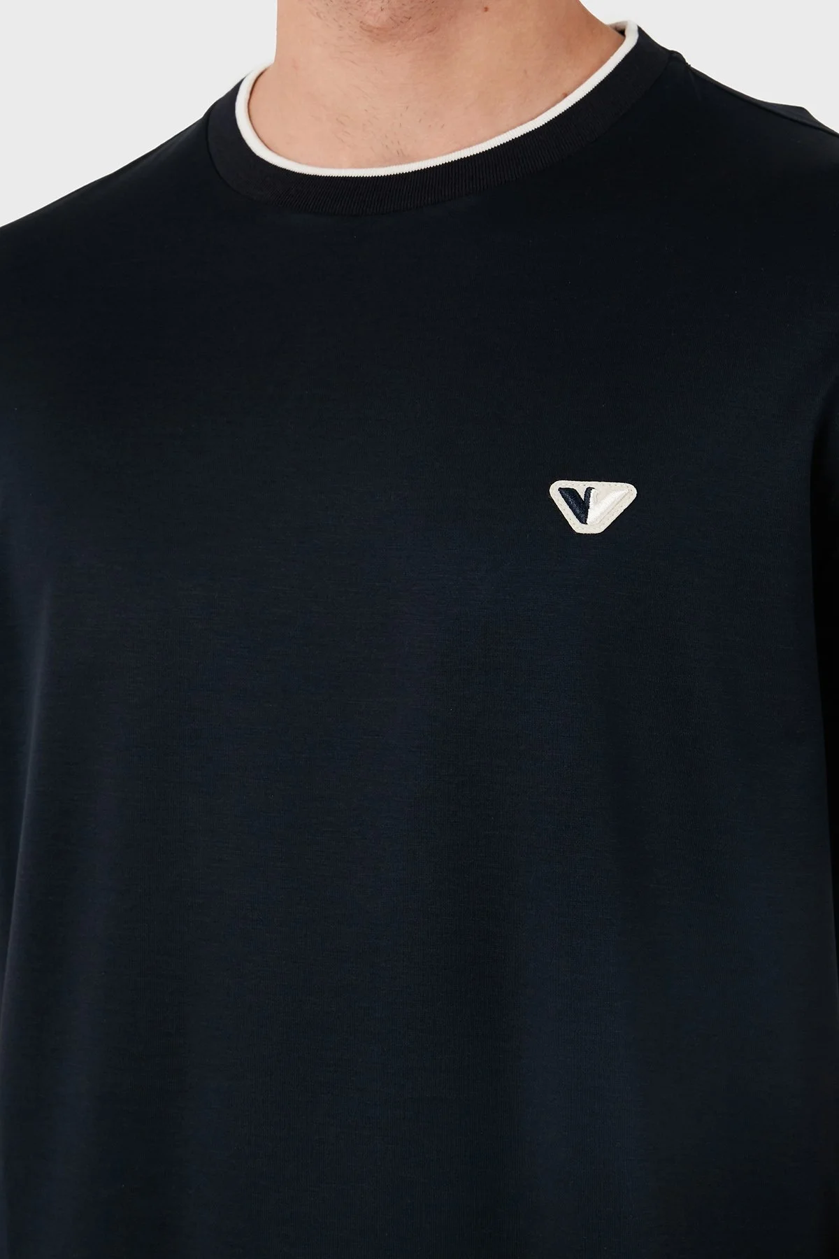 Emporio Armani Pamuklu Regular Fit Bisiklet Yaka Erkek T Shirt pP6D1T99 1JOSZ 0920 LACİVERT - 7