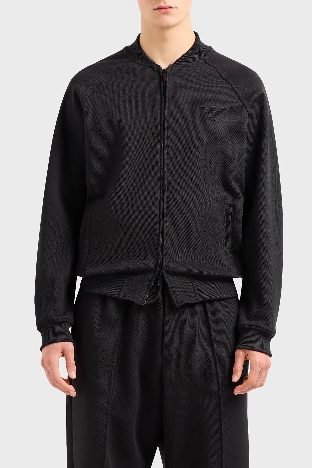 Emporio Armani Pamuklu Regular Fit Bomber Erkek Ceket 3D1B7T 1J9KZ 0999 SİYAH - 1