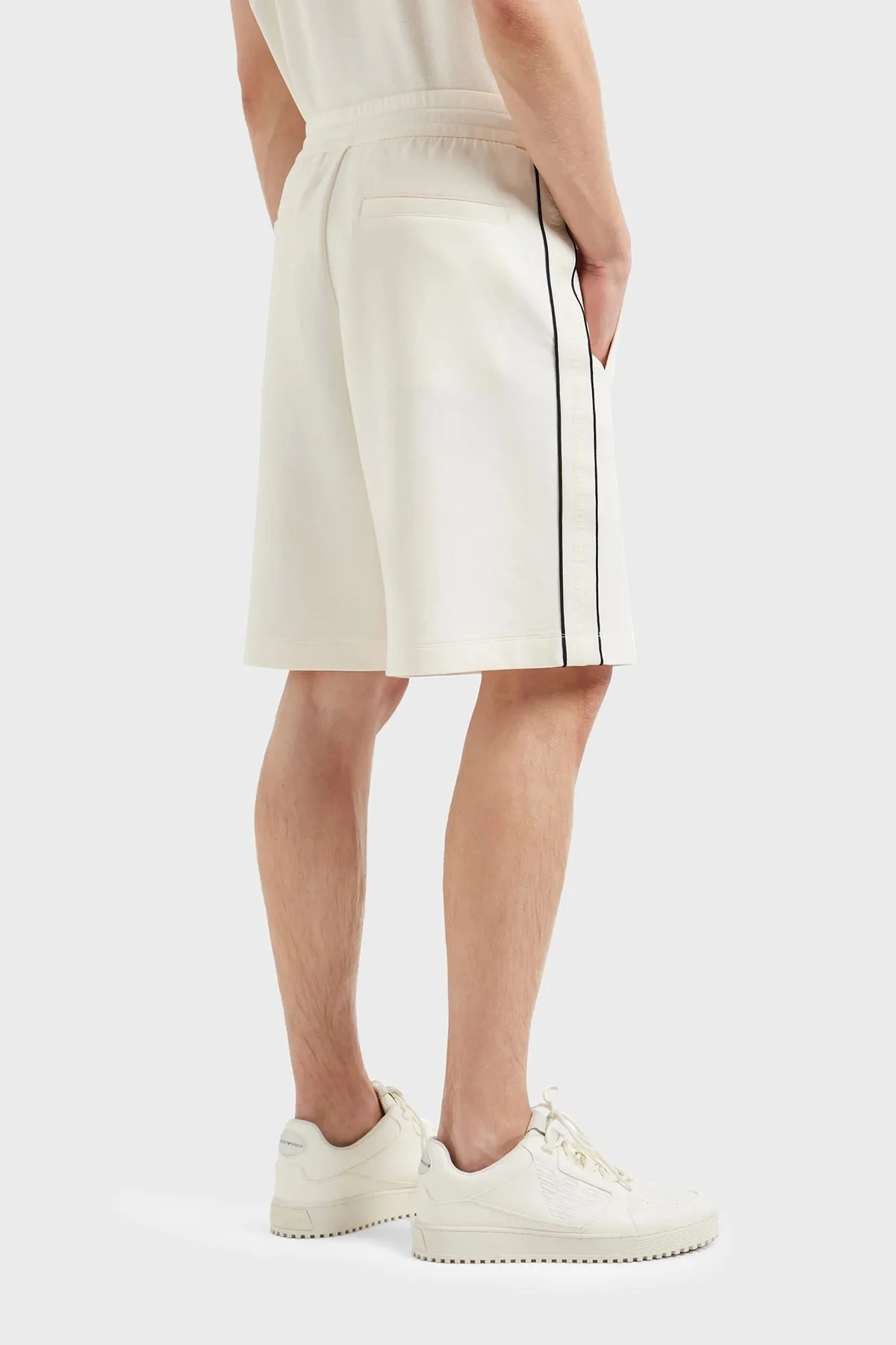 Emporio Armani Pamuklu Regular Fit Cepli Erkek Short 3D1P69 1JHSZ 0128 EKRU - 2