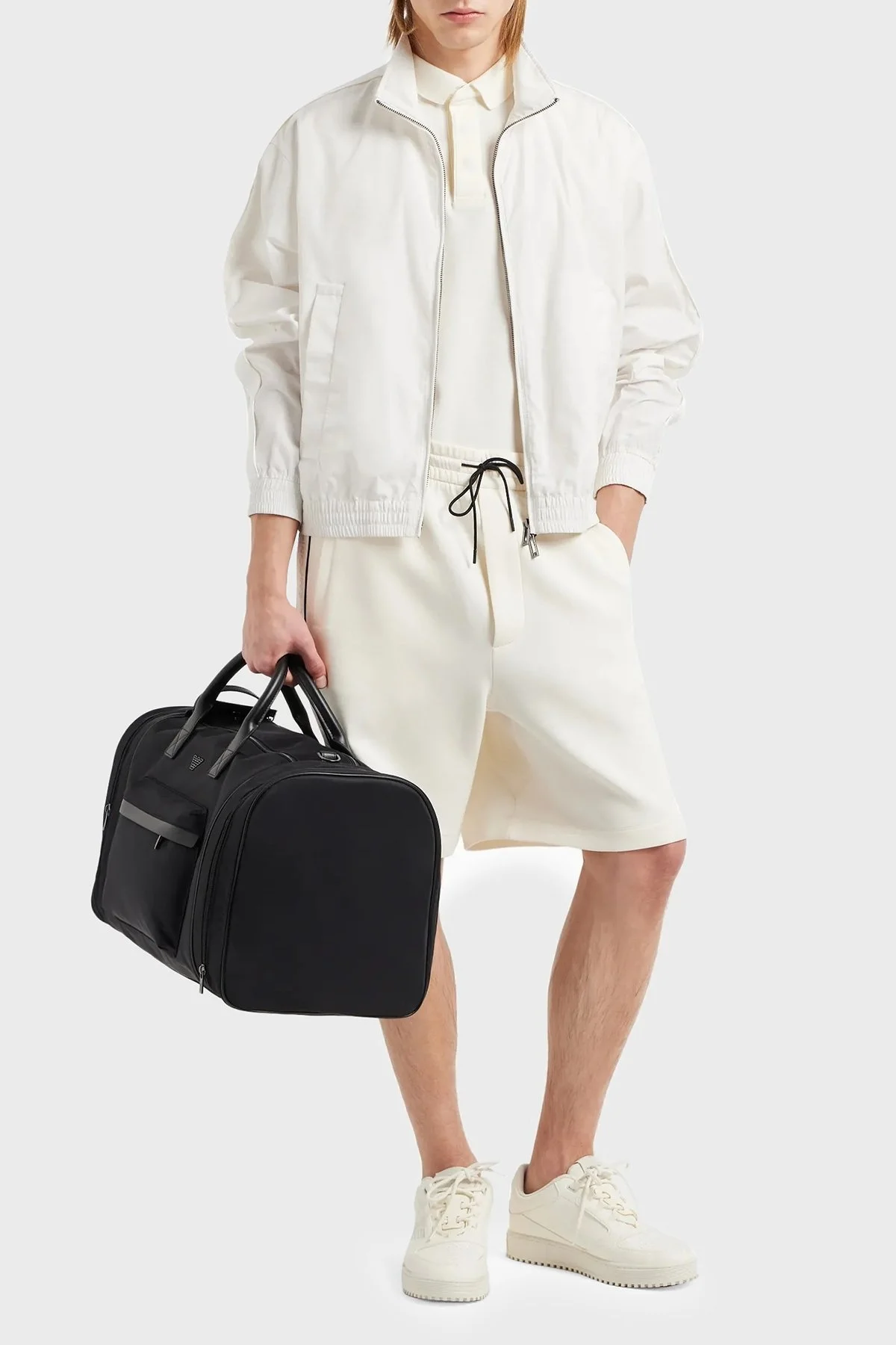 Emporio Armani Pamuklu Regular Fit Cepli Erkek Short 3D1P69 1JHSZ 0128 EKRU - 3