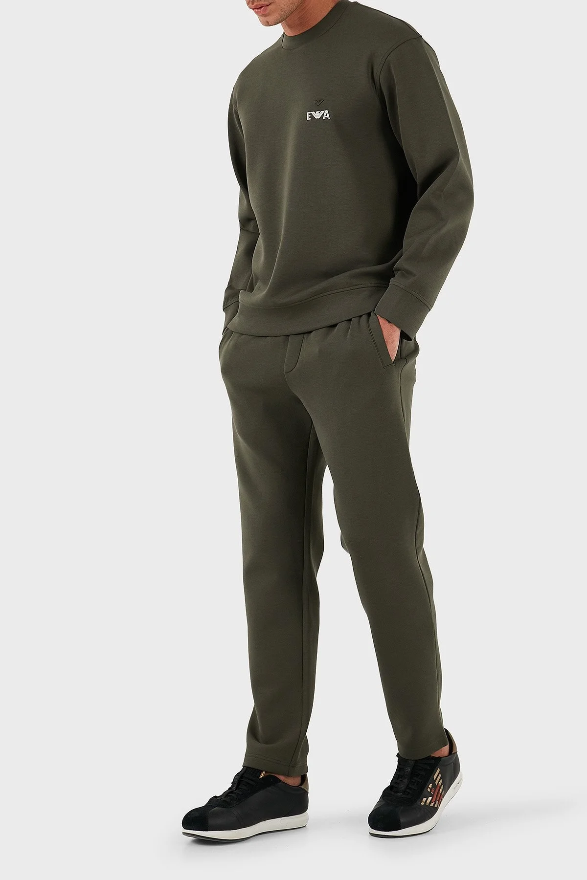 Emporio Armani Pamuklu Regular Fit Daralan Paça Erkek Pantolon 8N1PD8 1JHSZ U8120 SİYAH - 2