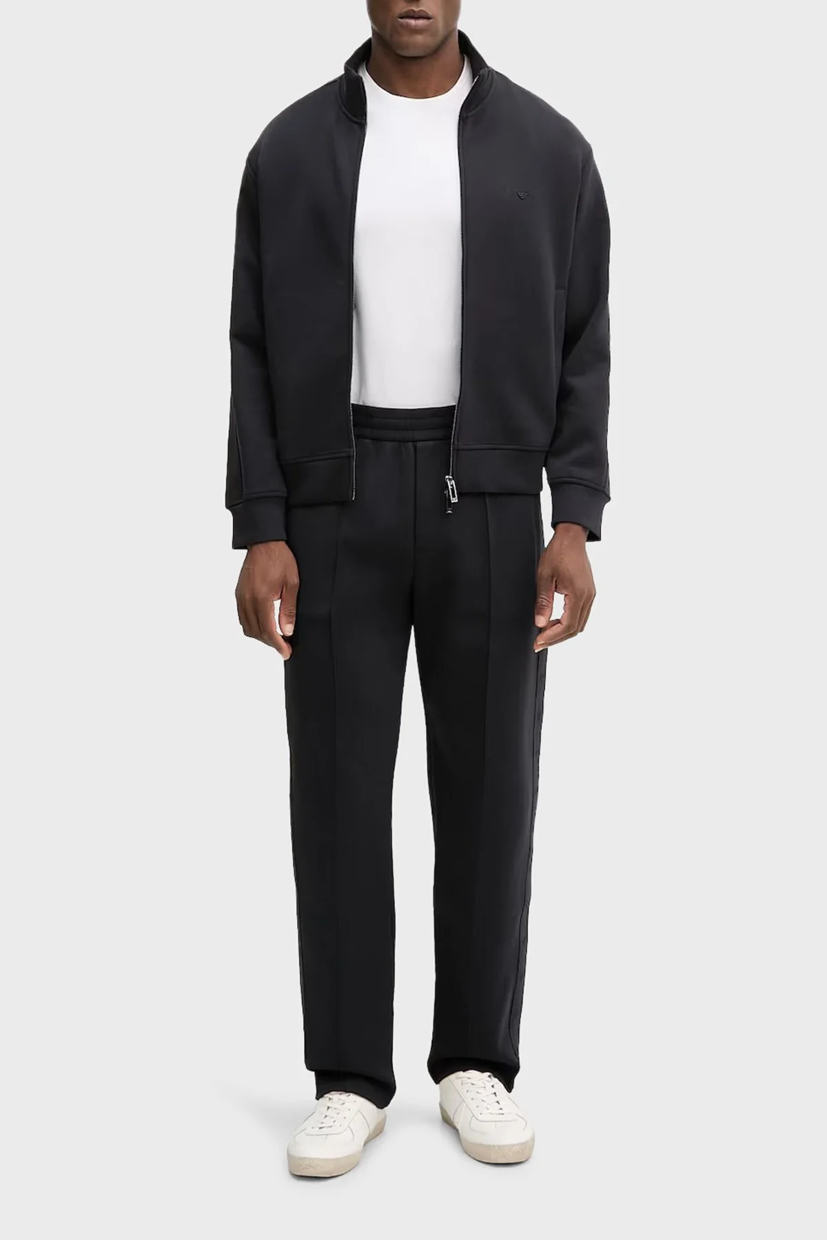 Emporio Armani Pamuklu Regular Fit Dik Yaka Fermuarlı Erkek Sweat EM005222 AF10013 UB118 LACİVERT - 2