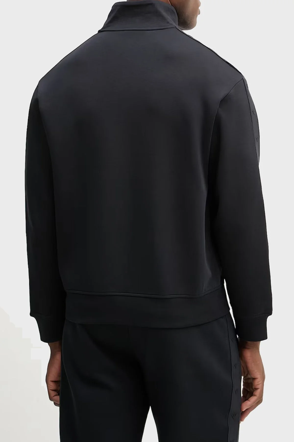 Emporio Armani Pamuklu Regular Fit Dik Yaka Fermuarlı Erkek Sweat EM005222 AF10013 UB118 LACİVERT - 3