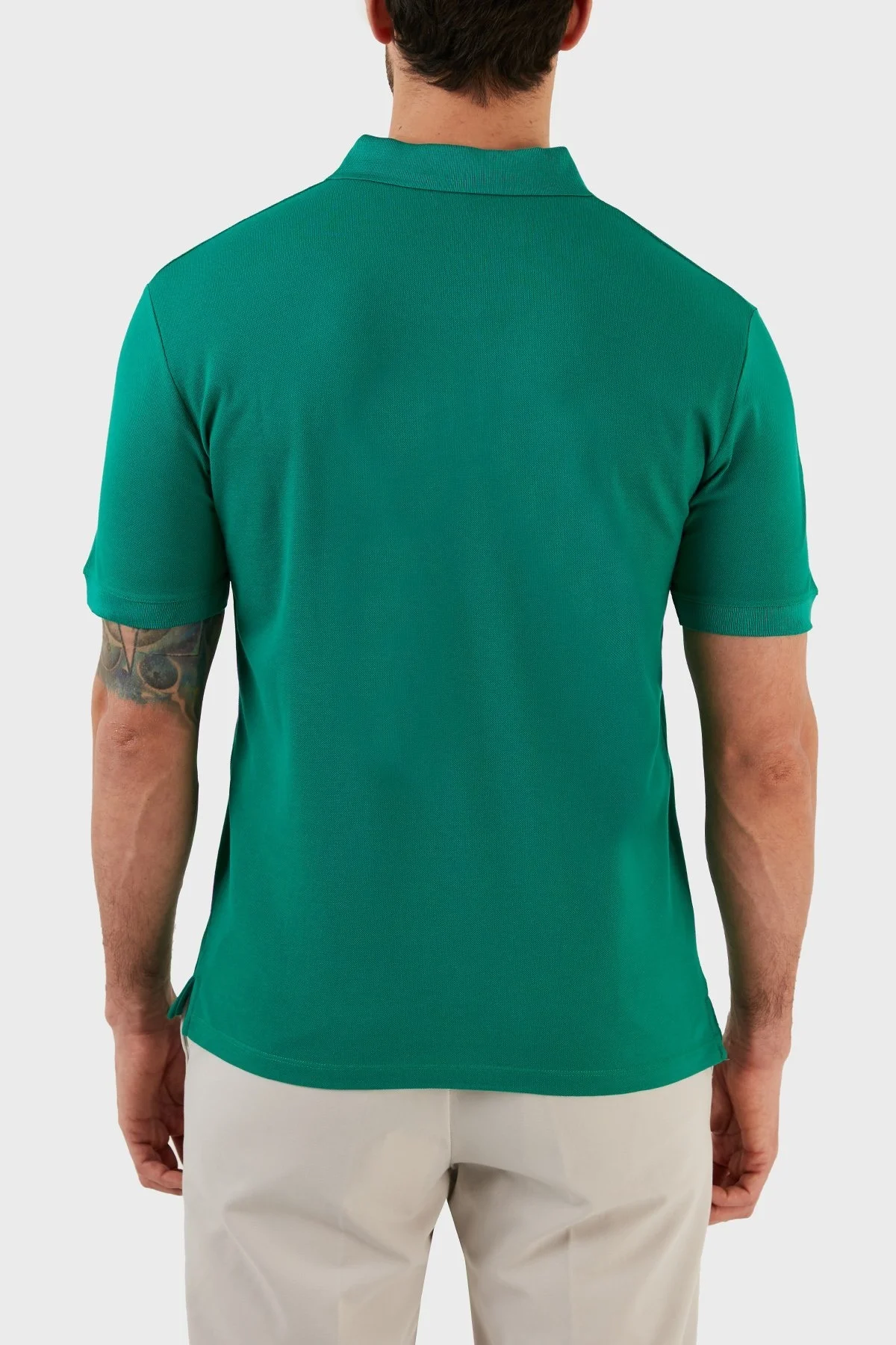 Emporio Armani Pamuklu Regular Fit Düğmeli Erkek Polo T Shirt 3L1FAT 1JTKZ 0575 YEŞİL - 5