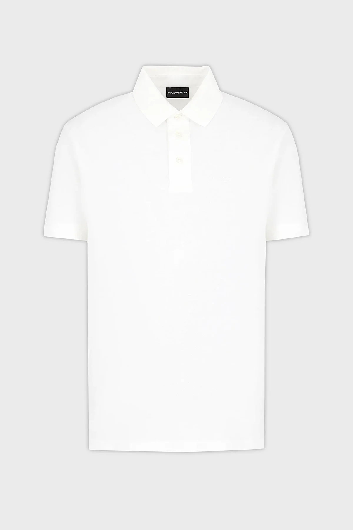 Emporio Armani Pamuklu Regular Fit Düğmeli Erkek Polo Yaka T Shirt 3D1FF2 1JTKZ 0101 BEYAZ - 4