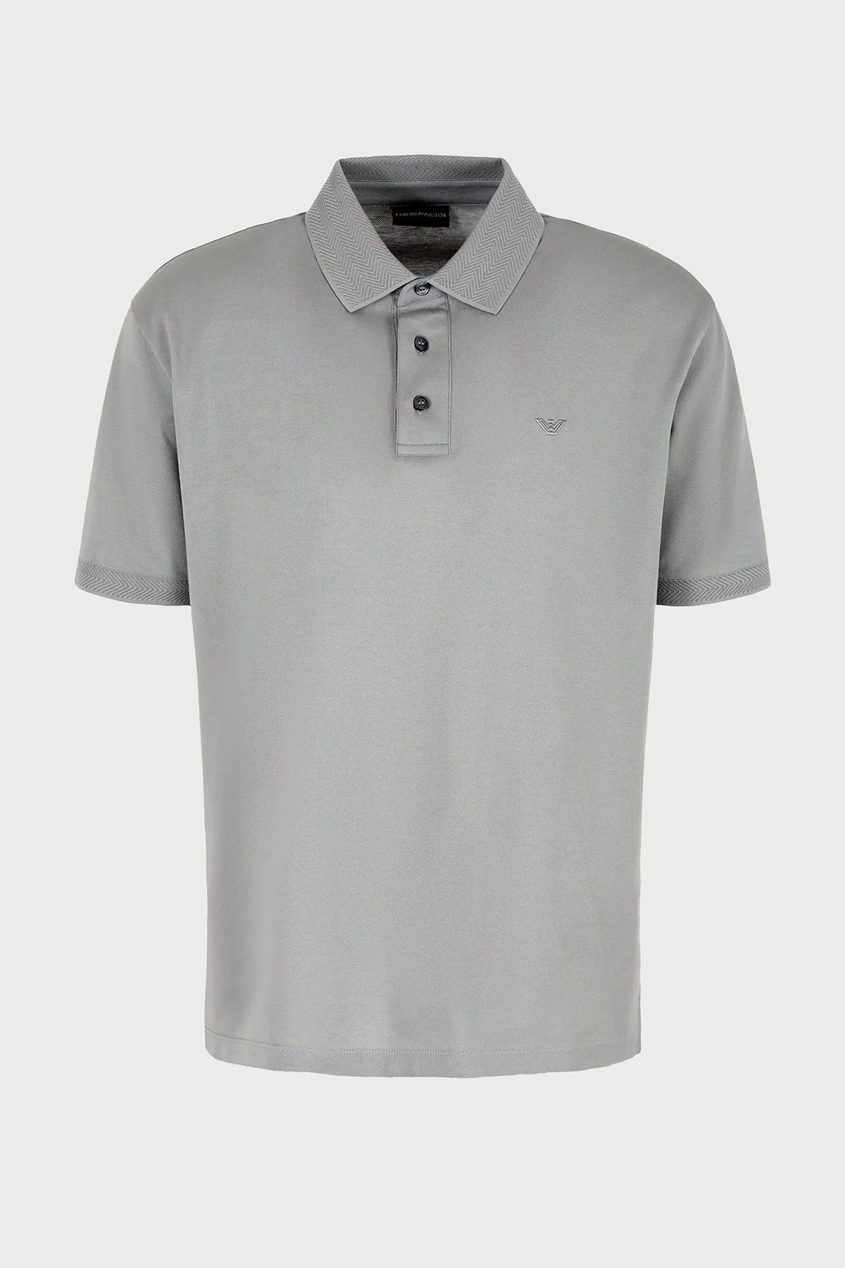 Emporio Armani Pamuklu Regular Fit Düğmeli Erkek Polo Yaka T Shirt 3D1FF2 1JTKZ 06G1 GRİ - 5