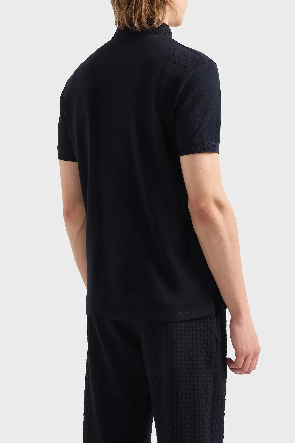 Emporio Armani Pamuklu Regular Fit Düğmeli Erkek Polo Yaka T Shirt 3D1FF2 1JTKZ 0920 LACİVERT - 7