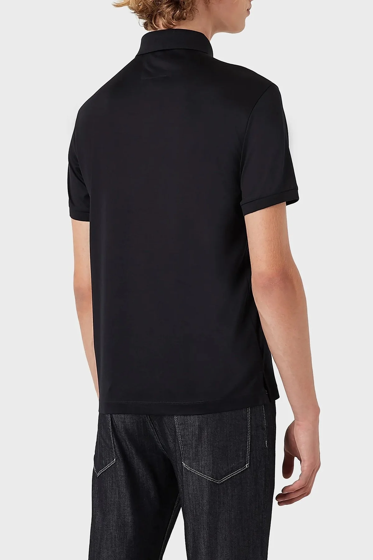 Emporio Armani Pamuklu Regular Fit Düğmeli Erkek Polo Yaka T Shirt 8N1F96 1JUVZ 0920 LACİVERT - 5