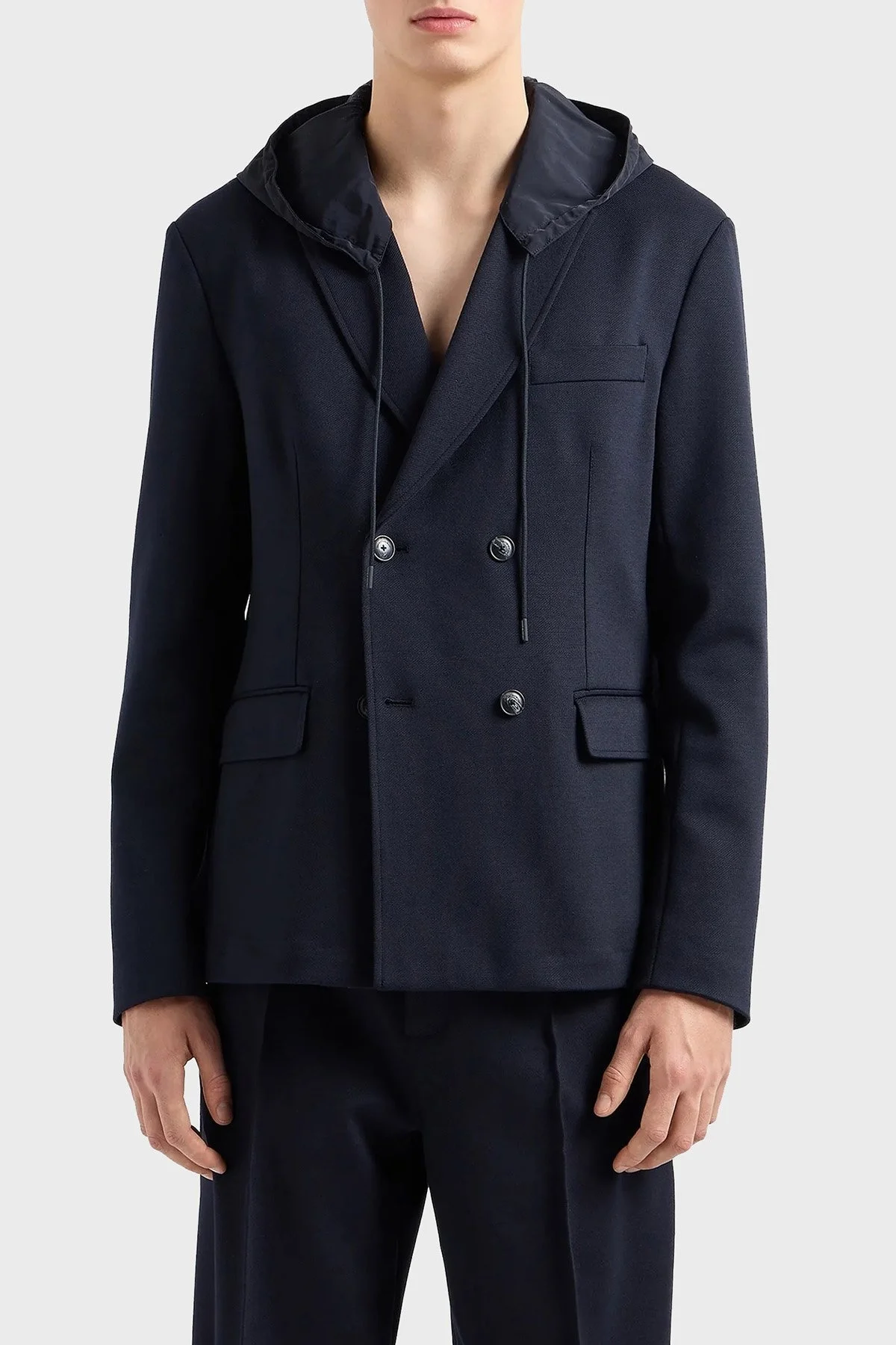 Emporio Armani Pamuklu Regular Fit Erkek Ceket 6D1G61 1JHQZ 0920 LACİVERT - 1