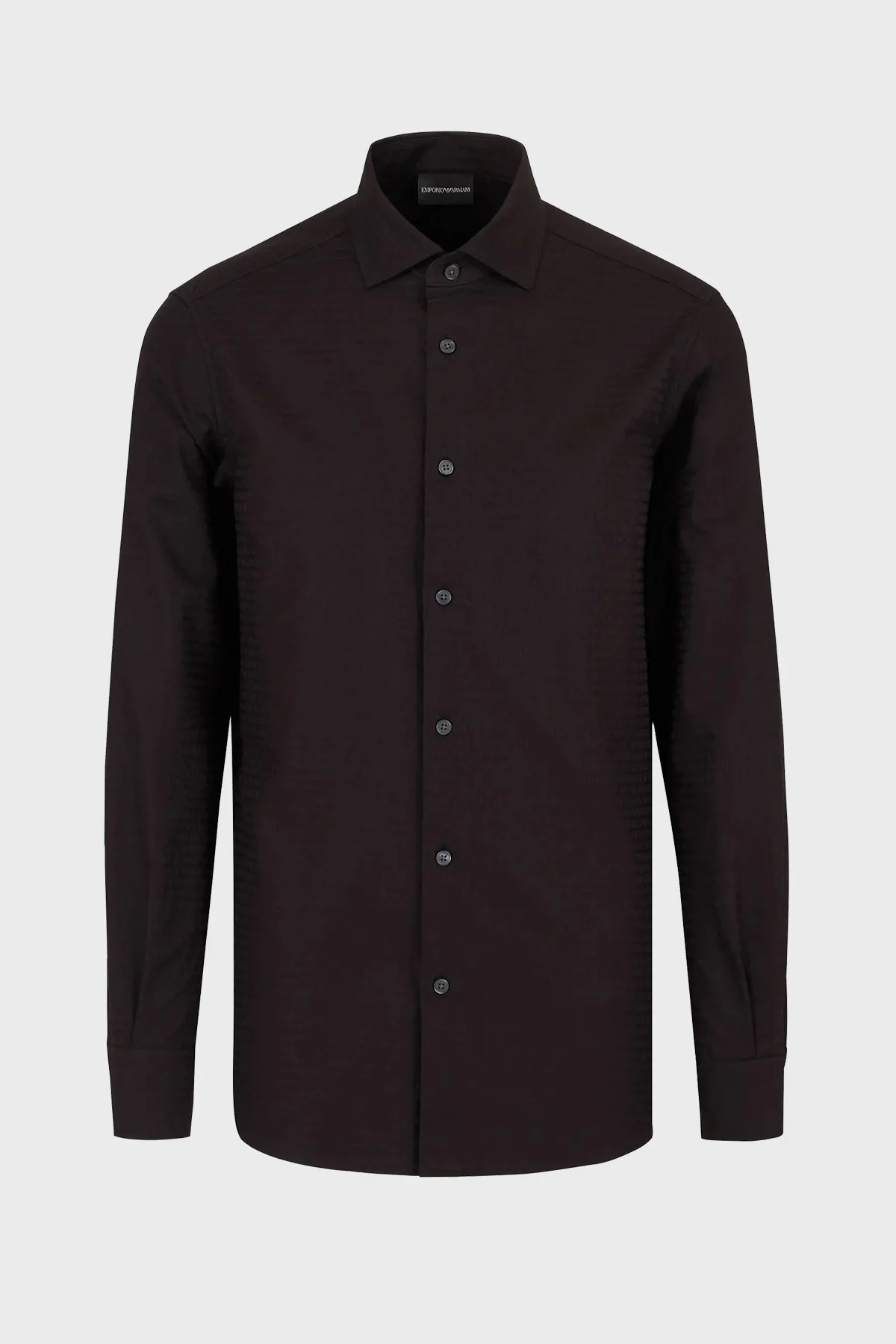 Emporio Armani Pamuklu Regular Fit Erkek Gömlek 6D1C86 1NIUZ F018 SİYAH - 5