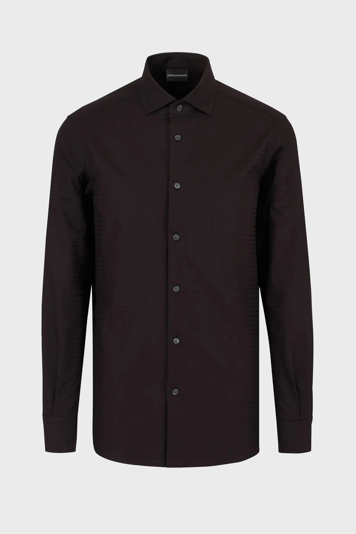 Emporio Armani Pamuklu Regular Fit Erkek Gömlek 6D1C86 1NIUZ F018 SİYAH - 5