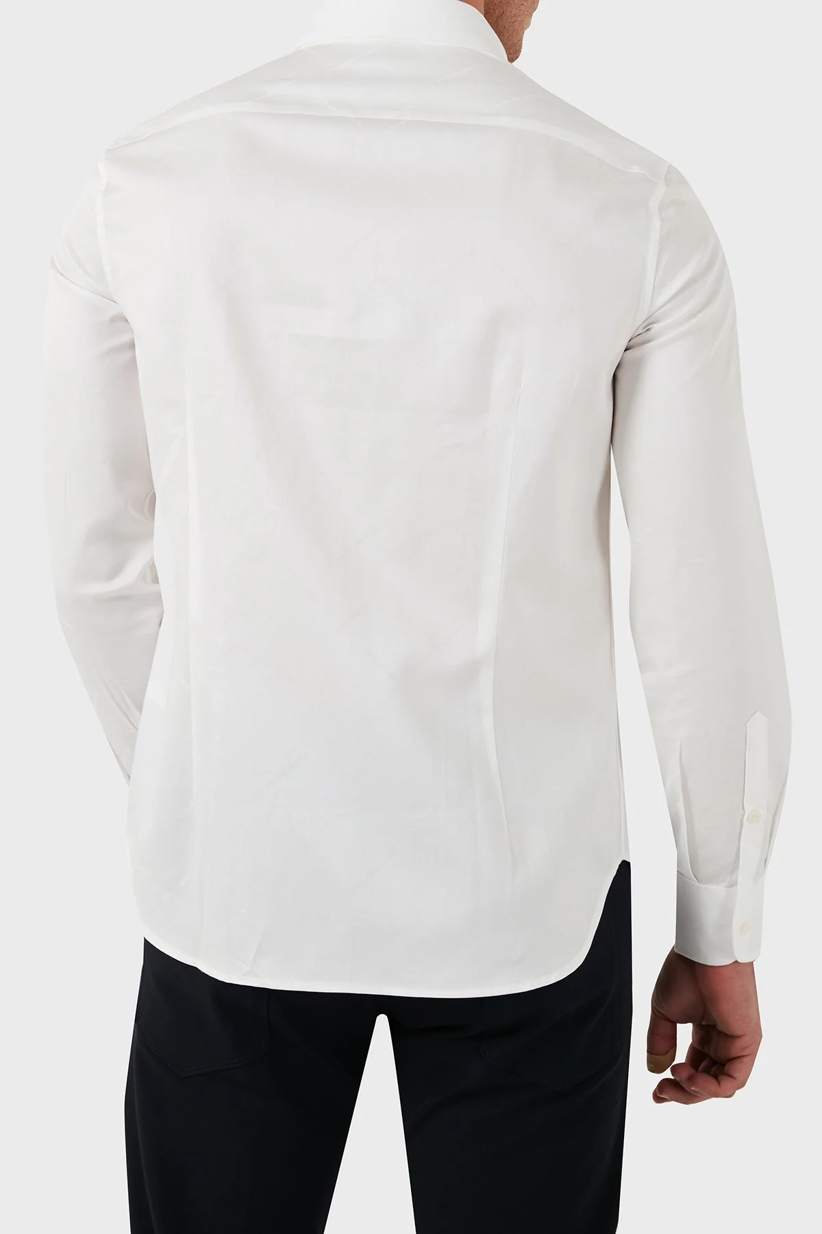 Emporio Armani Pamuklu Regular Fit Erkek Gömlek 6D1C86 1NIUZ F120 BEYAZ - 9