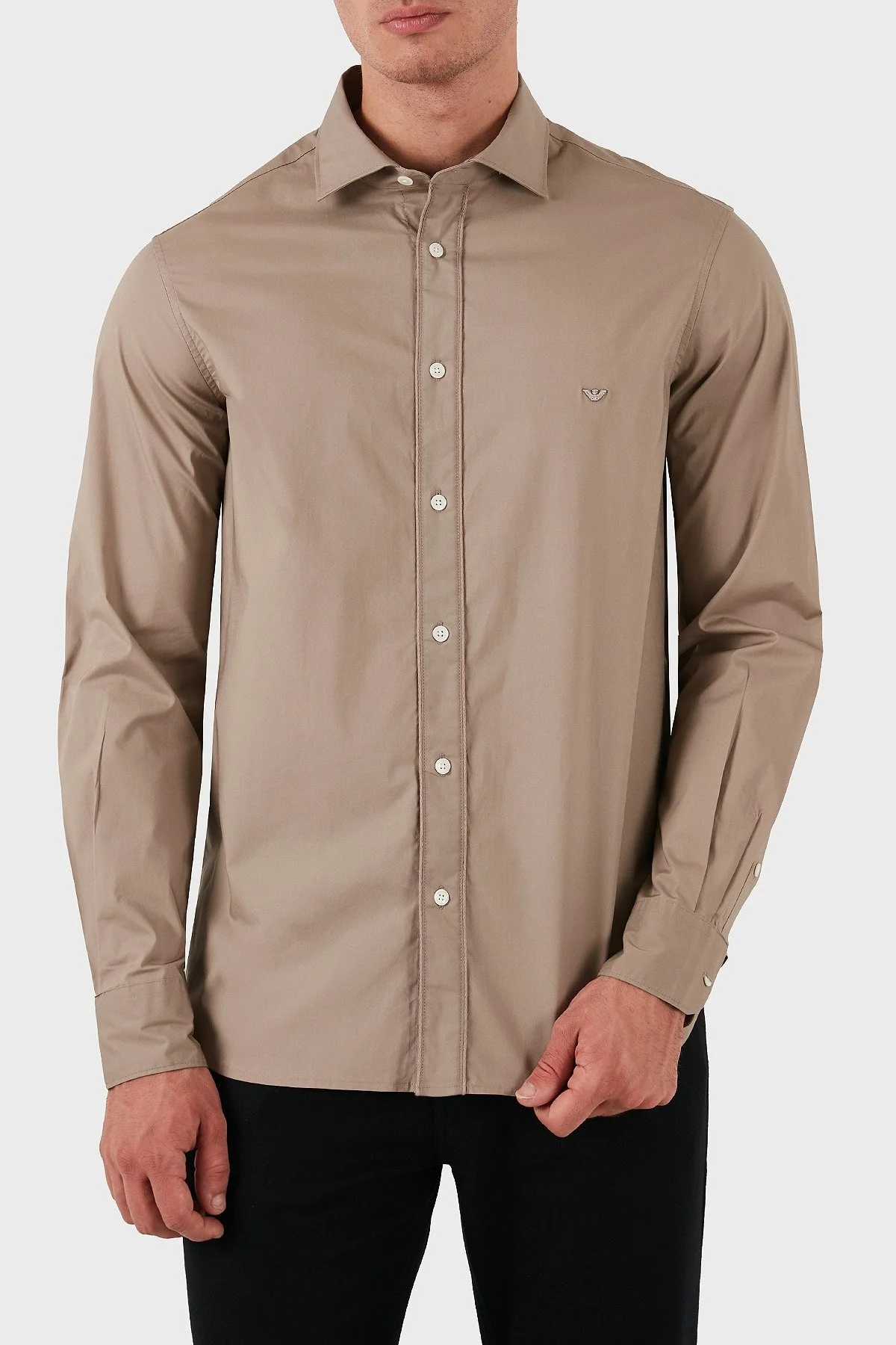 Emporio Armani Pamuklu Regular Fit Erkek Gömlek 6D1CN4 1NUKZ 0144 HAKİ - 6