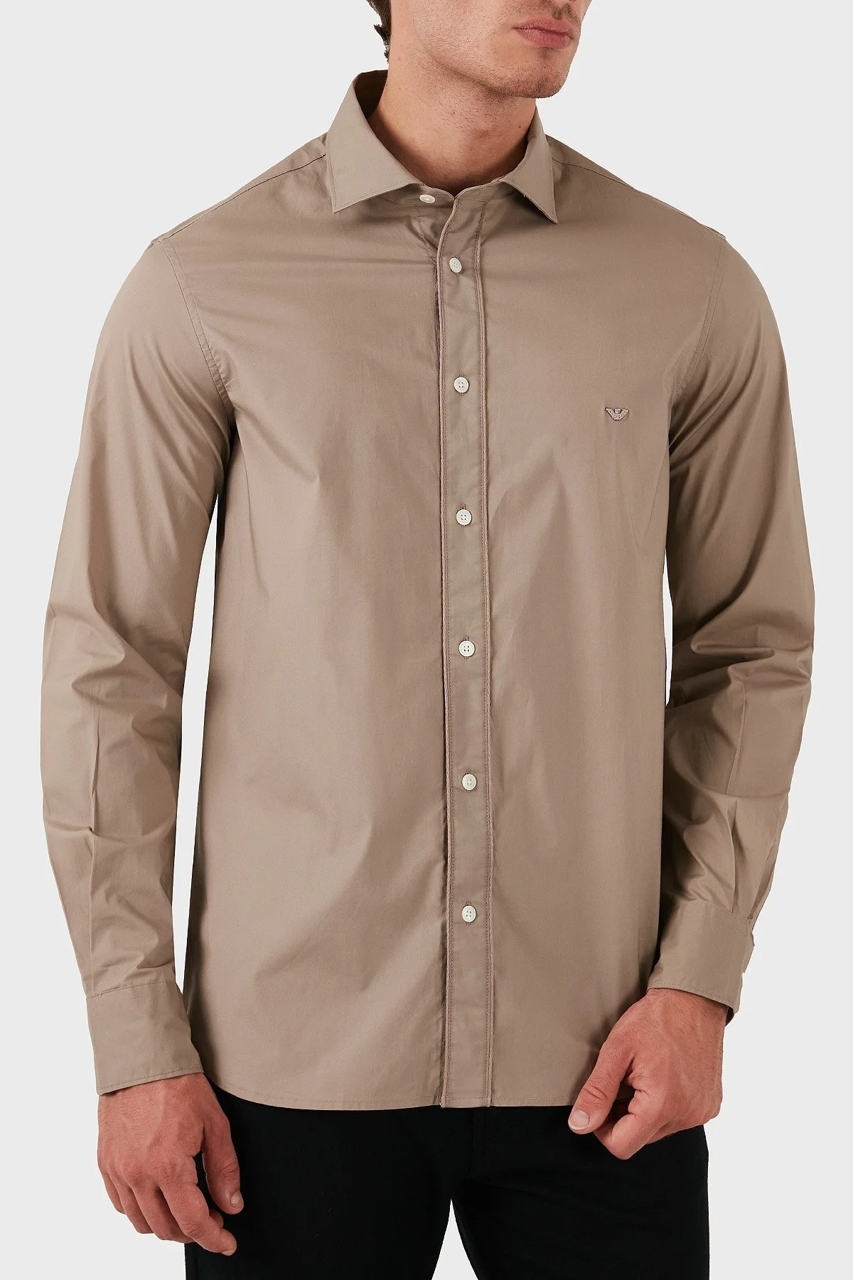 Emporio Armani Pamuklu Regular Fit Erkek Gömlek 6D1CN4 1NUKZ 0144 HAKİ - 7