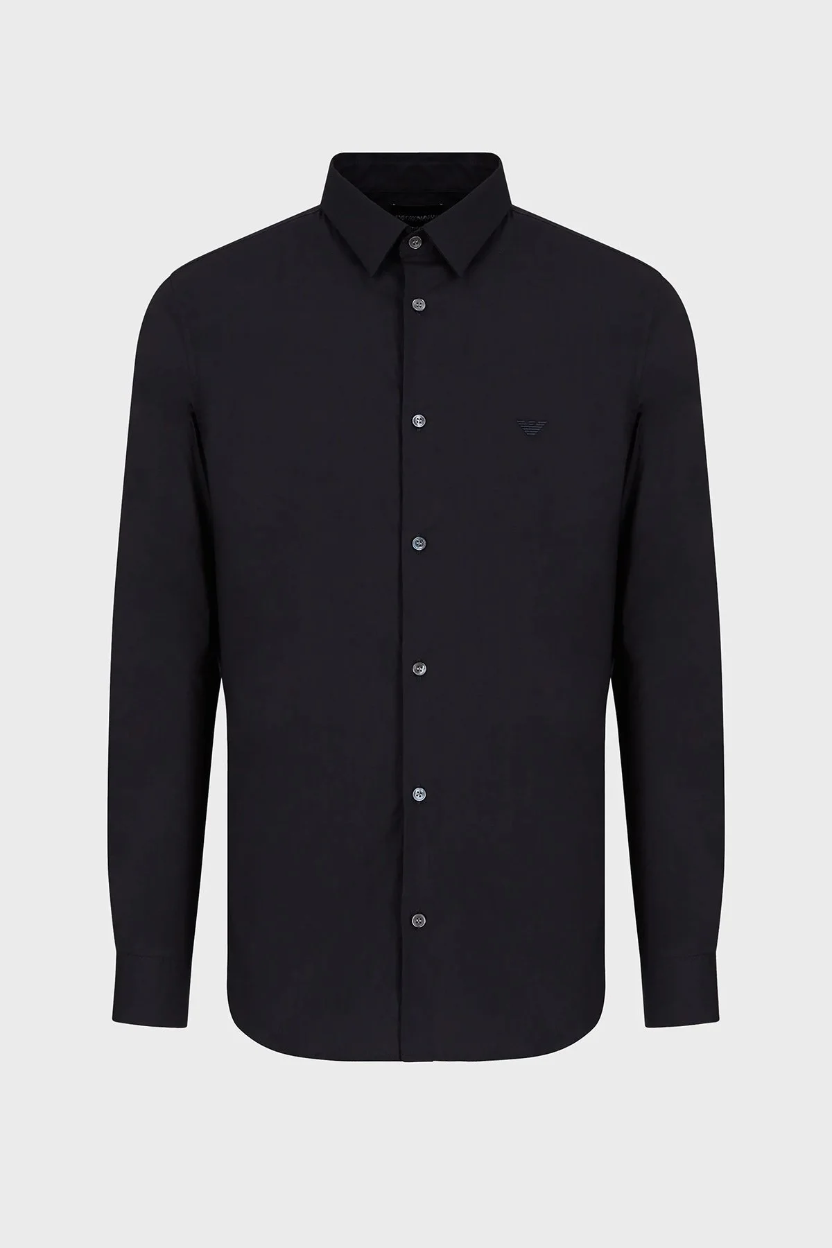 Emporio Armani Pamuklu Regular Fit Erkek Gömlek 8N1C09 1NI9Z 0934 SİYAH - 4