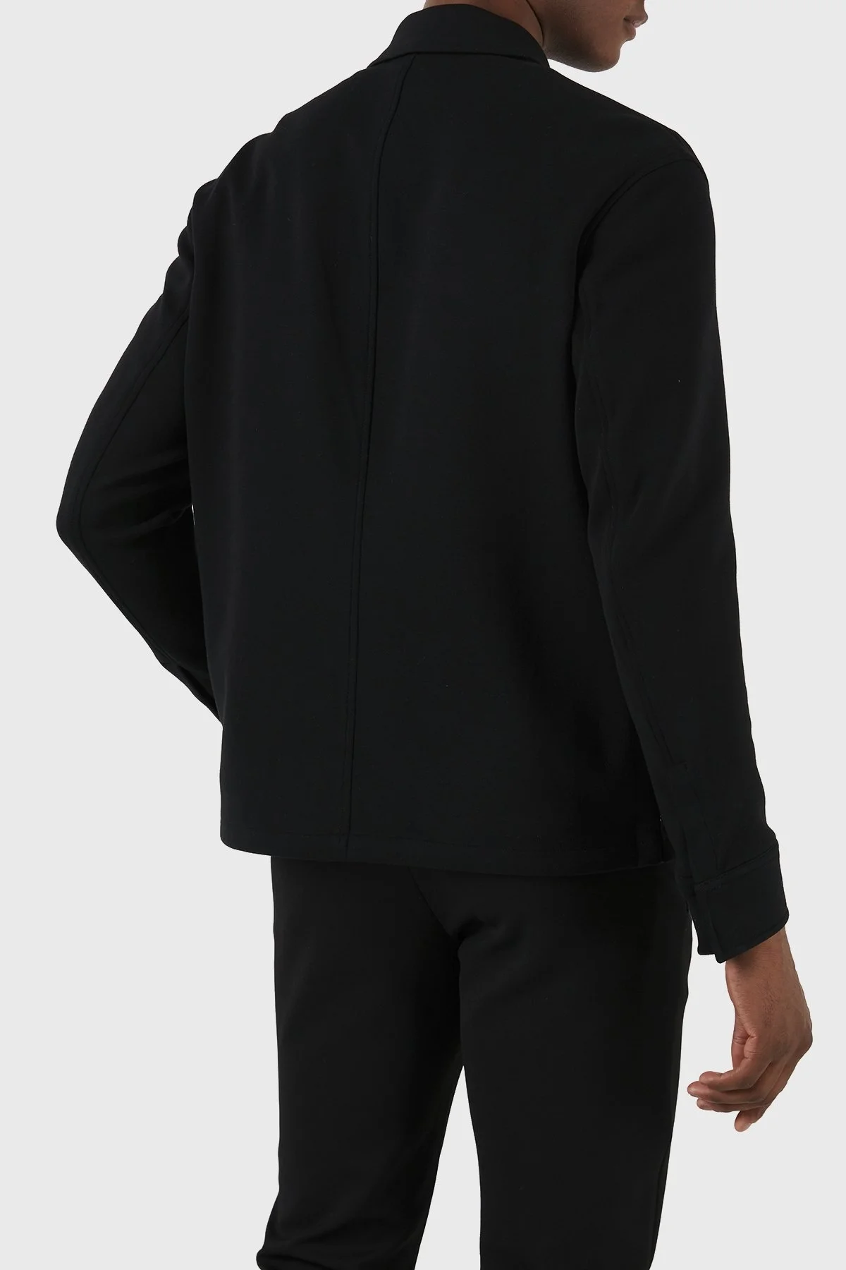 Emporio Armani Pamuklu Regular Fit Erkek Gömlek Ceket 3D1M61 1JOPZ 0999 SİYAH - 2