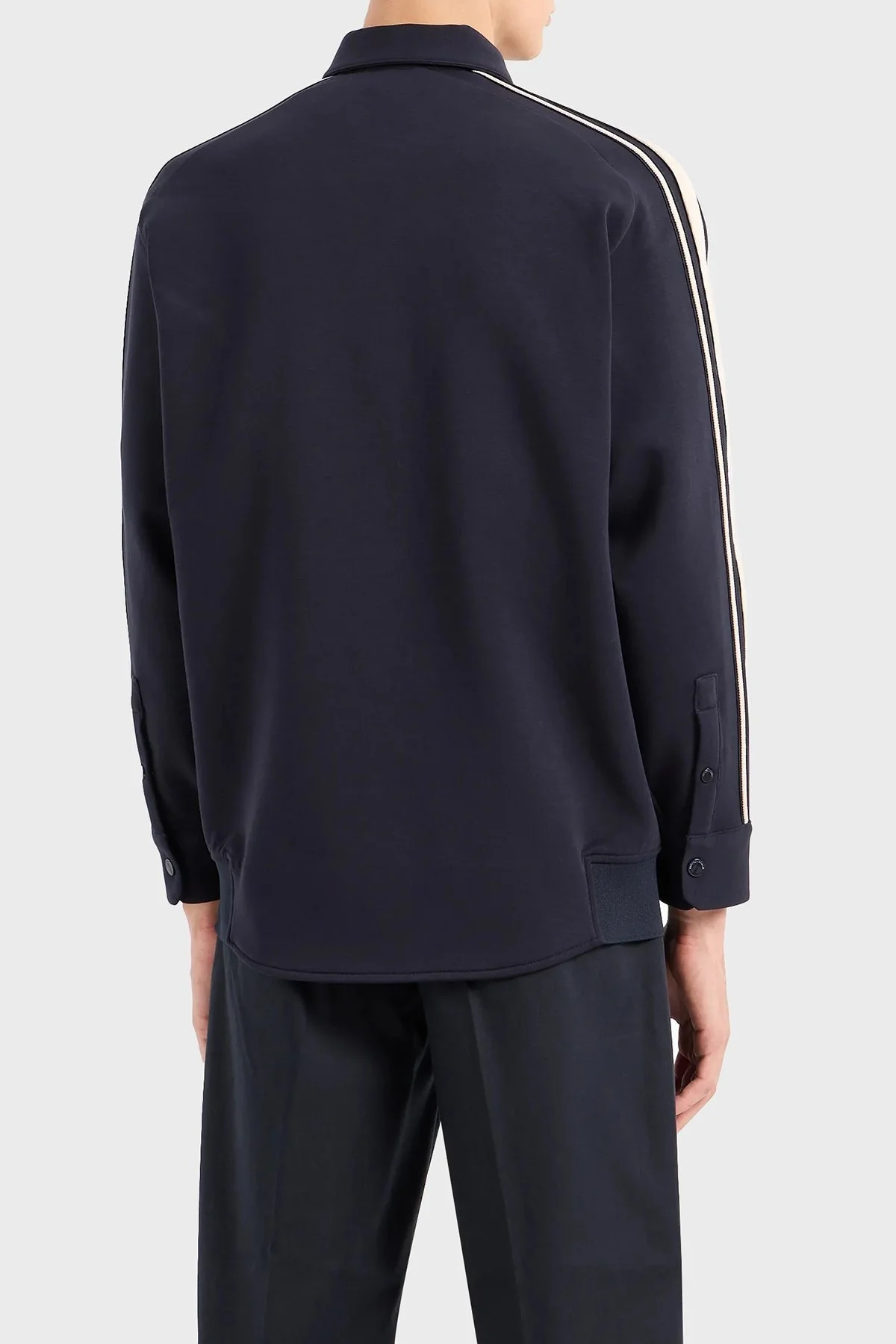 Emporio Armani Pamuklu Regular Fit Erkek Gömlek Ceket 6R1MF4 1JHSZ 0920 LACİVERT - 2