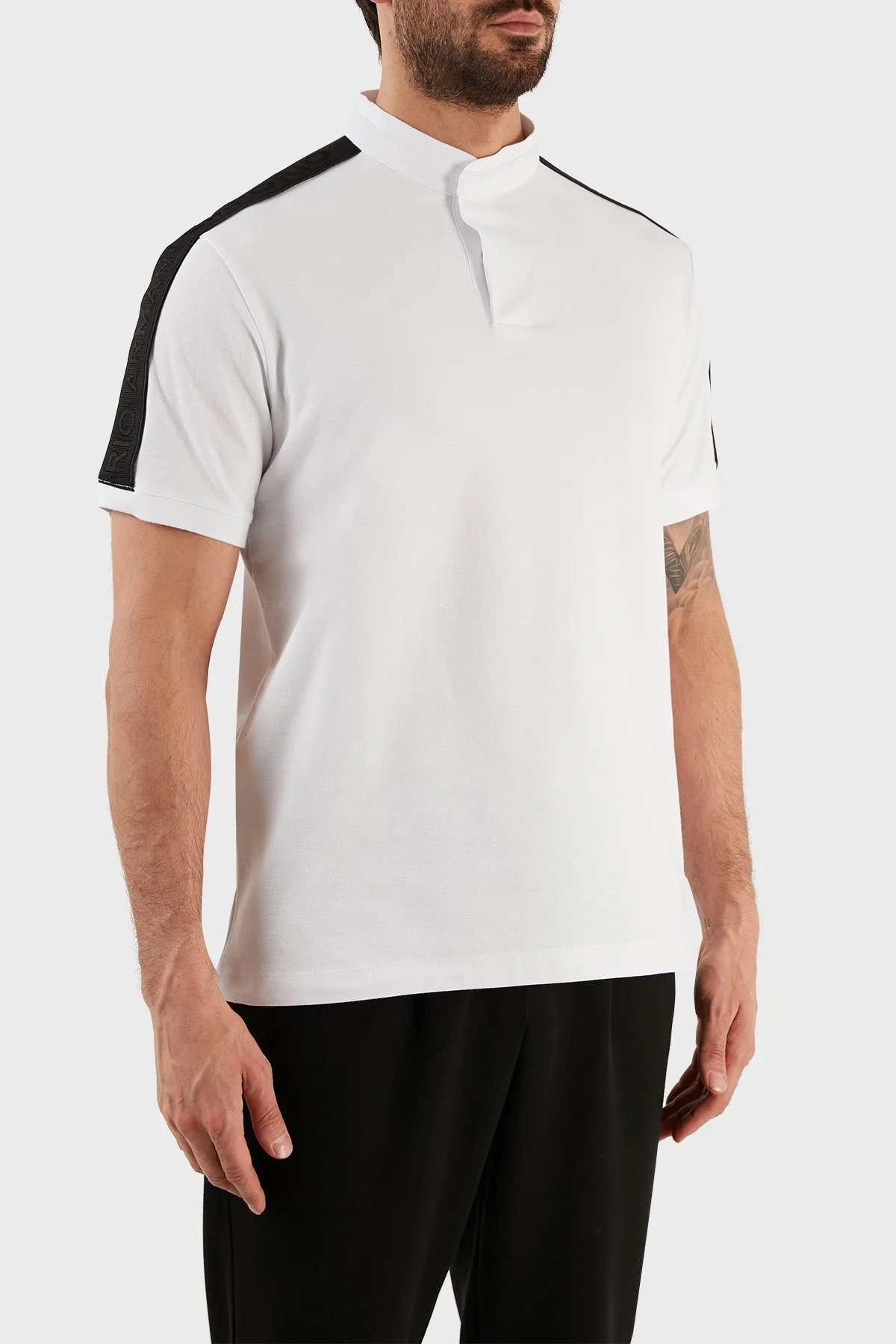 Emporio Armani Pamuklu Regular Fit Polo T Shirt Erkek Polo Yaka T Shirt 3R1FG2 1JCYZ 0100 BEYAZ - 2