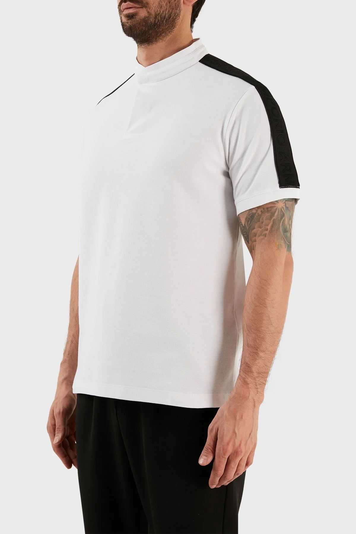 Emporio Armani Pamuklu Regular Fit Polo T Shirt Erkek Polo Yaka T Shirt 3R1FG2 1JCYZ 0100 BEYAZ - 3