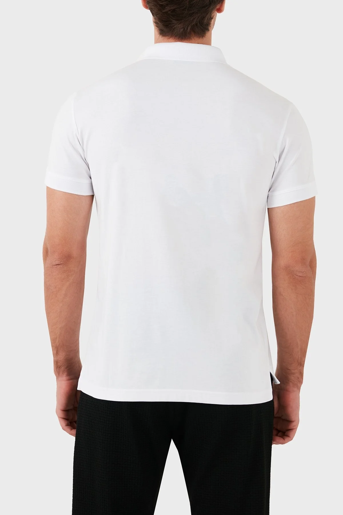 Emporio Armani Pamuklu Regular Fit Erkek Polo Yaka T Shirt 211804 4R482 00010 BEYAZ - 2