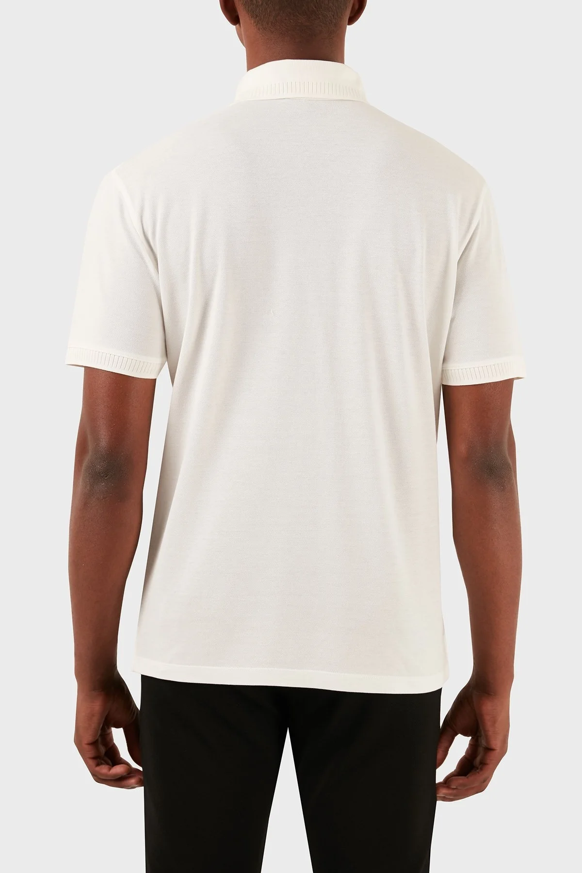 Emporio Armani Pamuklu Regular Fit Erkek Polo Yaka T Shirt 3D1FE6 1JTKZ 0101 BEYAZ - 8