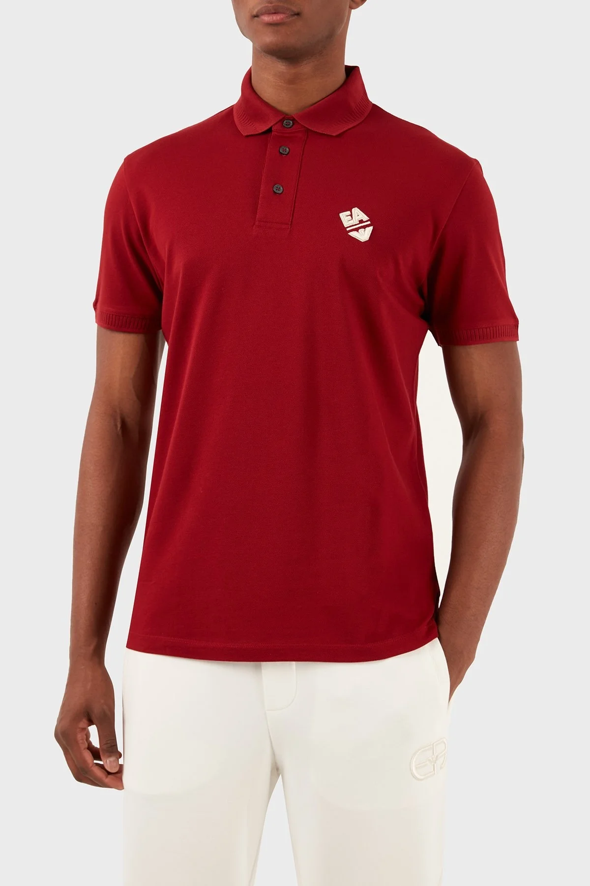 Emporio Armani Pamuklu Regular Fit Erkek Polo Yaka T Shirt 3D1FE6 1JTKZ 03B7 KIRMIZI - 12