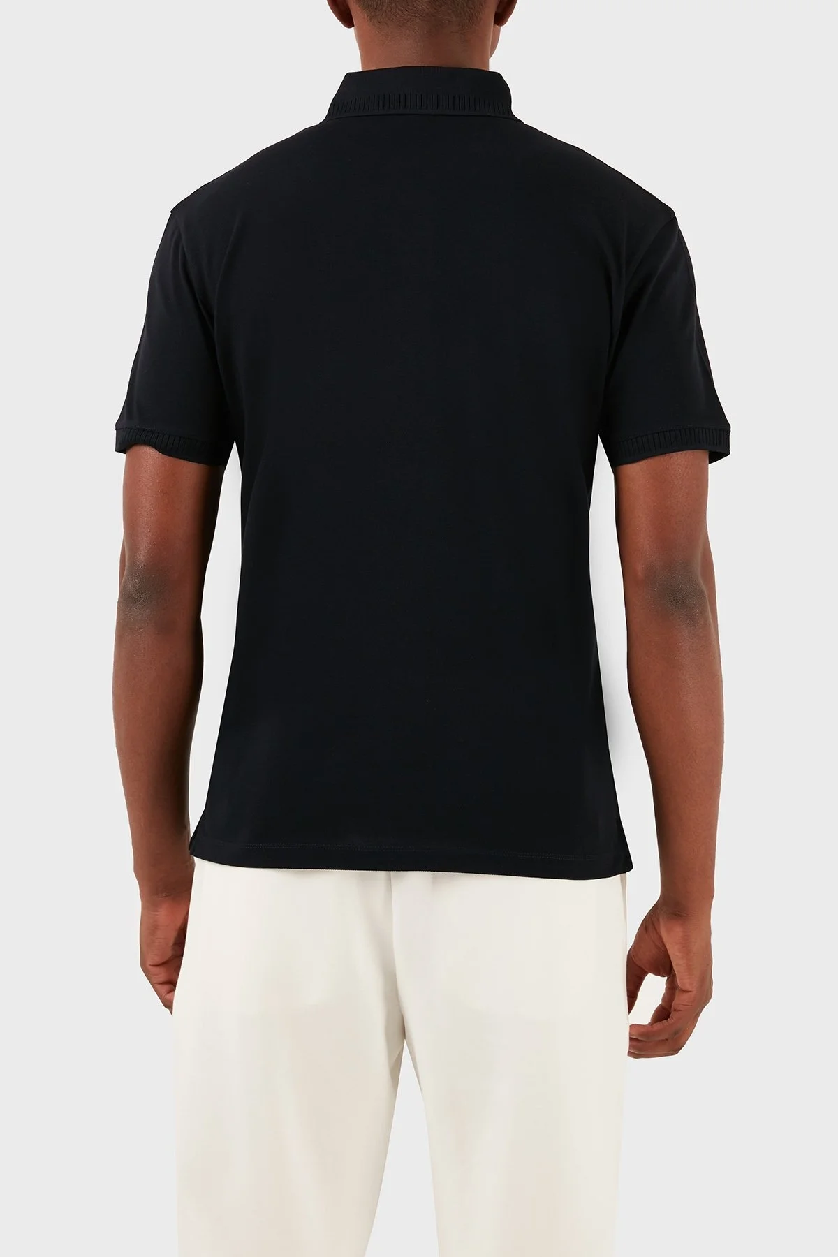 Emporio Armani Pamuklu Regular Fit Erkek Polo Yaka T Shirt 3D1FE6 1JTKZ 0920 LACİVERT - 3