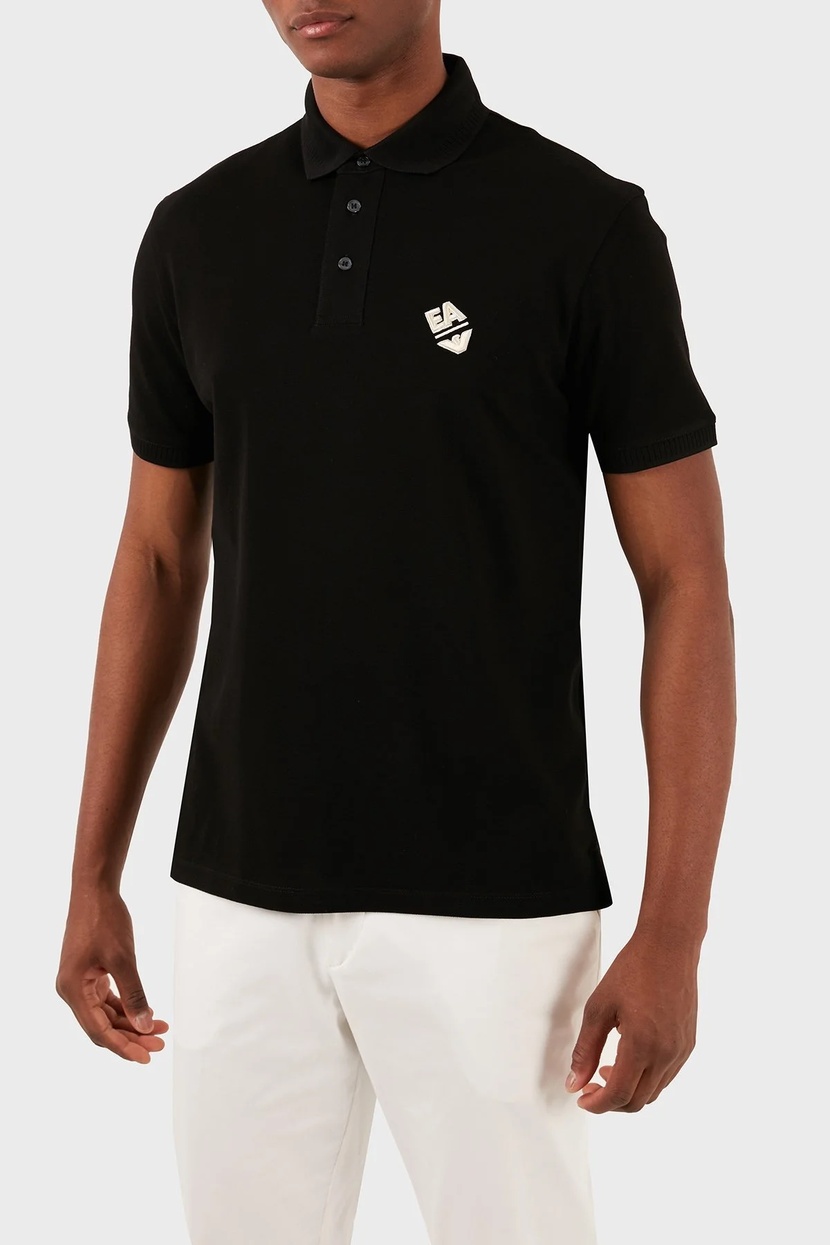 Emporio Armani Pamuklu Regular Fit Erkek Polo Yaka T Shirt 3D1FE6 1JTKZ 0999 SİYAH - 7