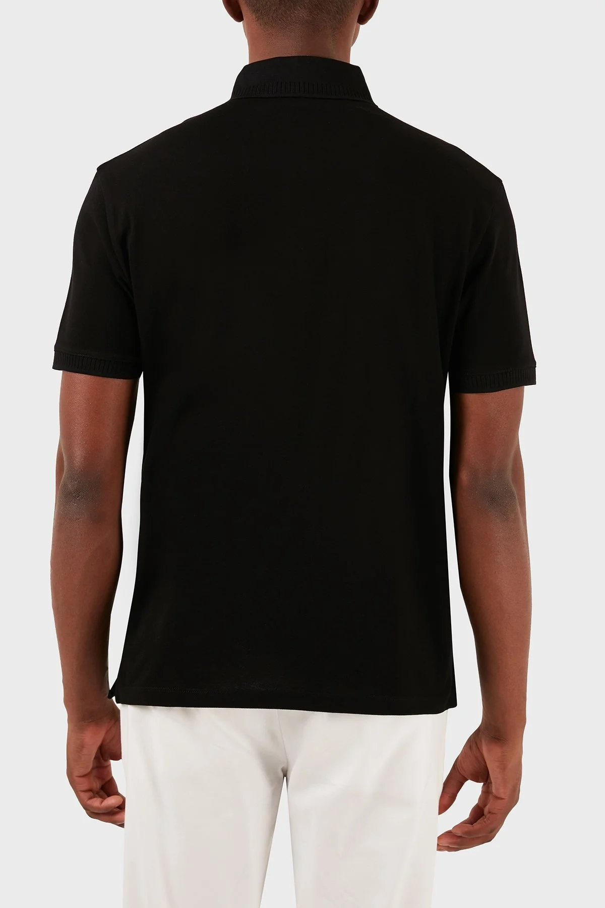 Emporio Armani Pamuklu Regular Fit Erkek Polo Yaka T Shirt 3D1FE6 1JTKZ 0999 SİYAH - 14