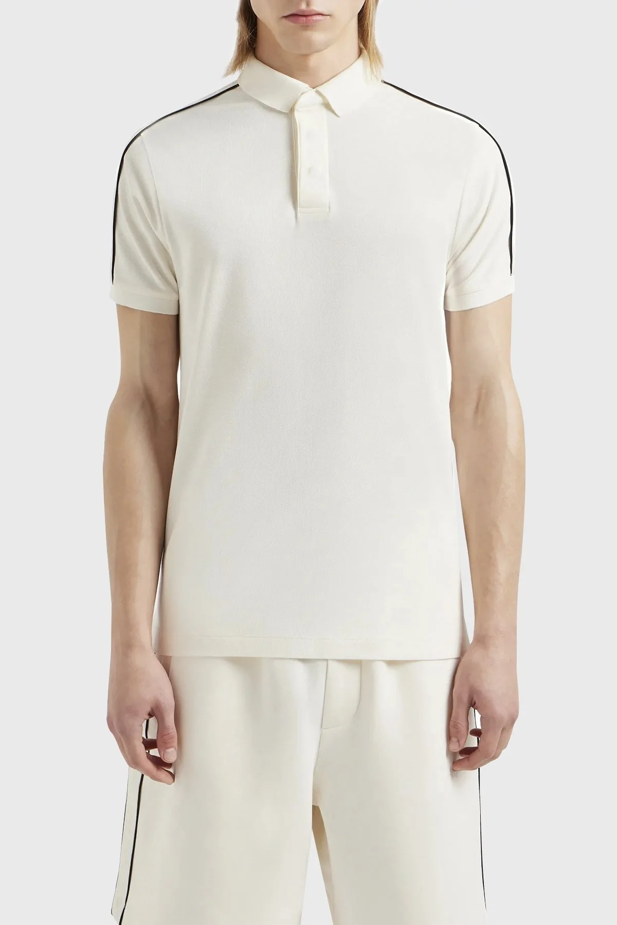 Emporio Armani Pamuklu Regular Fit Erkek Polo Yaka T Shirt 3D1FM3 1JCYZ 0128 EKRU - 5