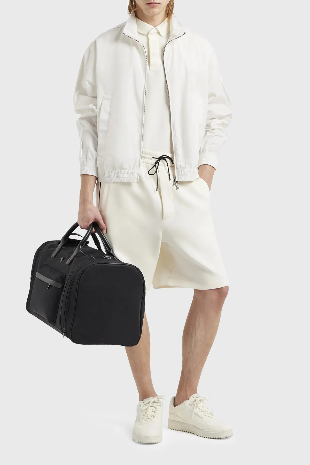 Emporio Armani Pamuklu Regular Fit Erkek Polo Yaka T Shirt 3D1FM3 1JCYZ 0128 EKRU - 6