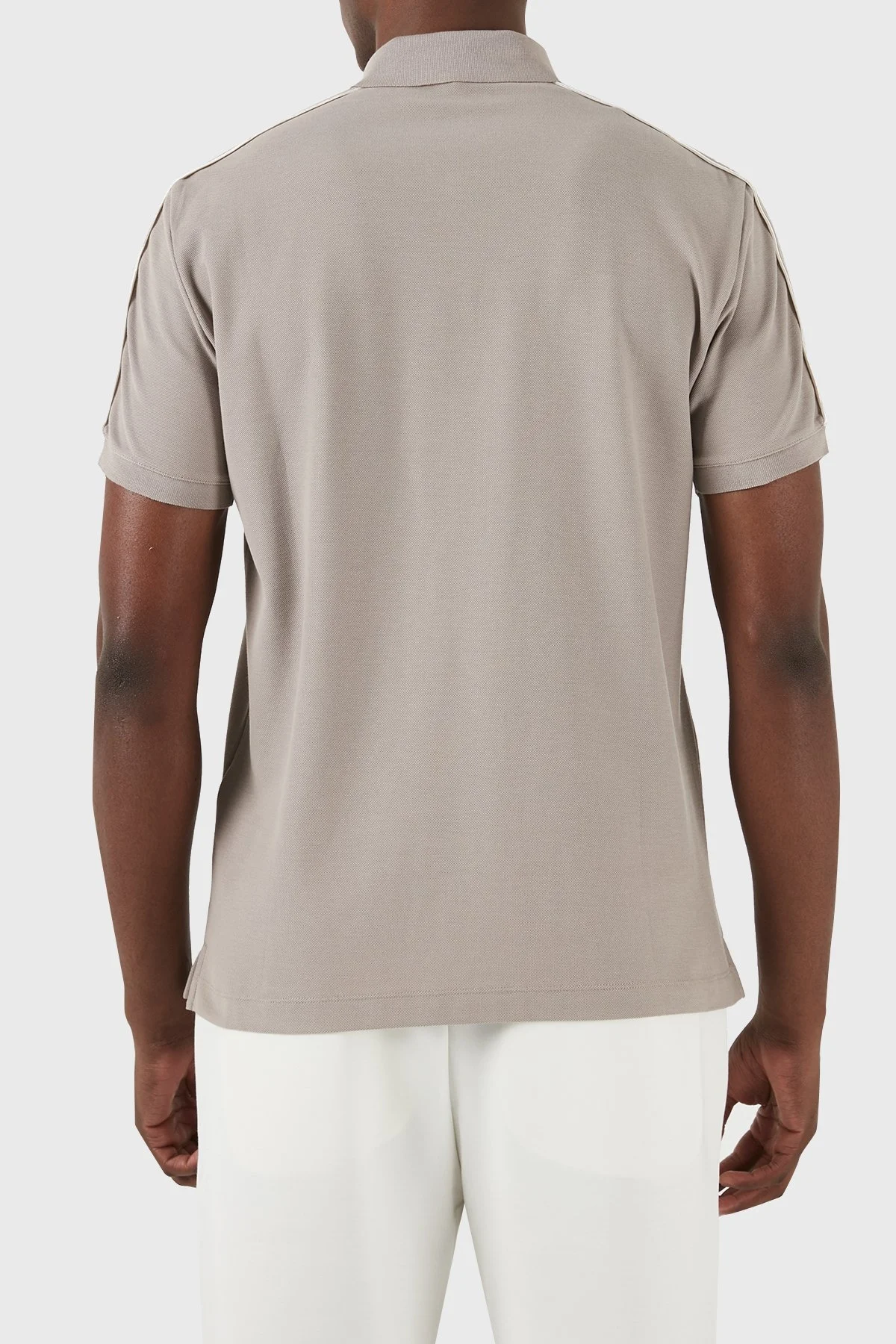 Emporio Armani Pamuklu Regular Fit Erkek Polo Yaka T Shirt 3D1FM3 1JCYZ 0650 BEJ - 3