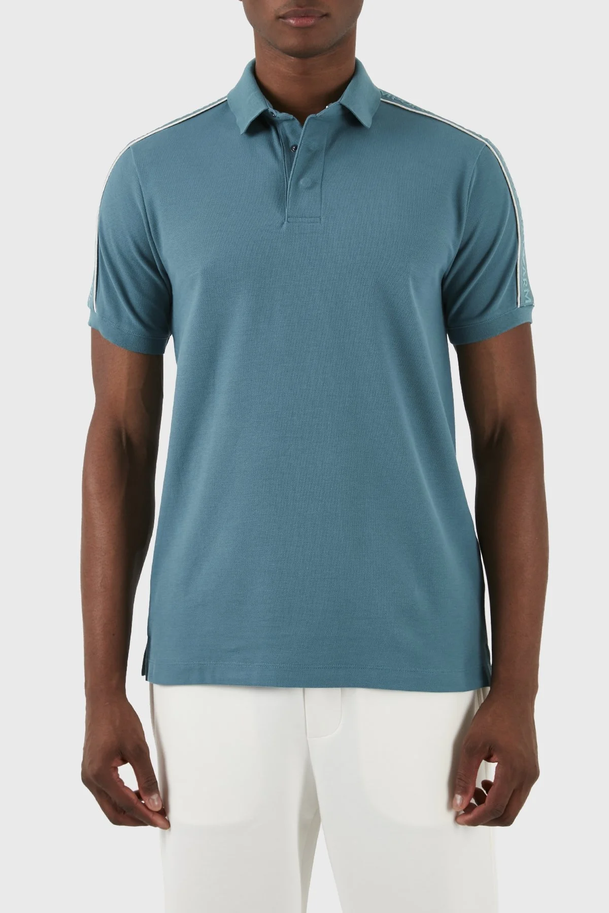 Emporio Armani Pamuklu Regular Fit Erkek Polo Yaka T Shirt 3D1FM3 1JCYZ 0779 SU YEŞİLİ - 1