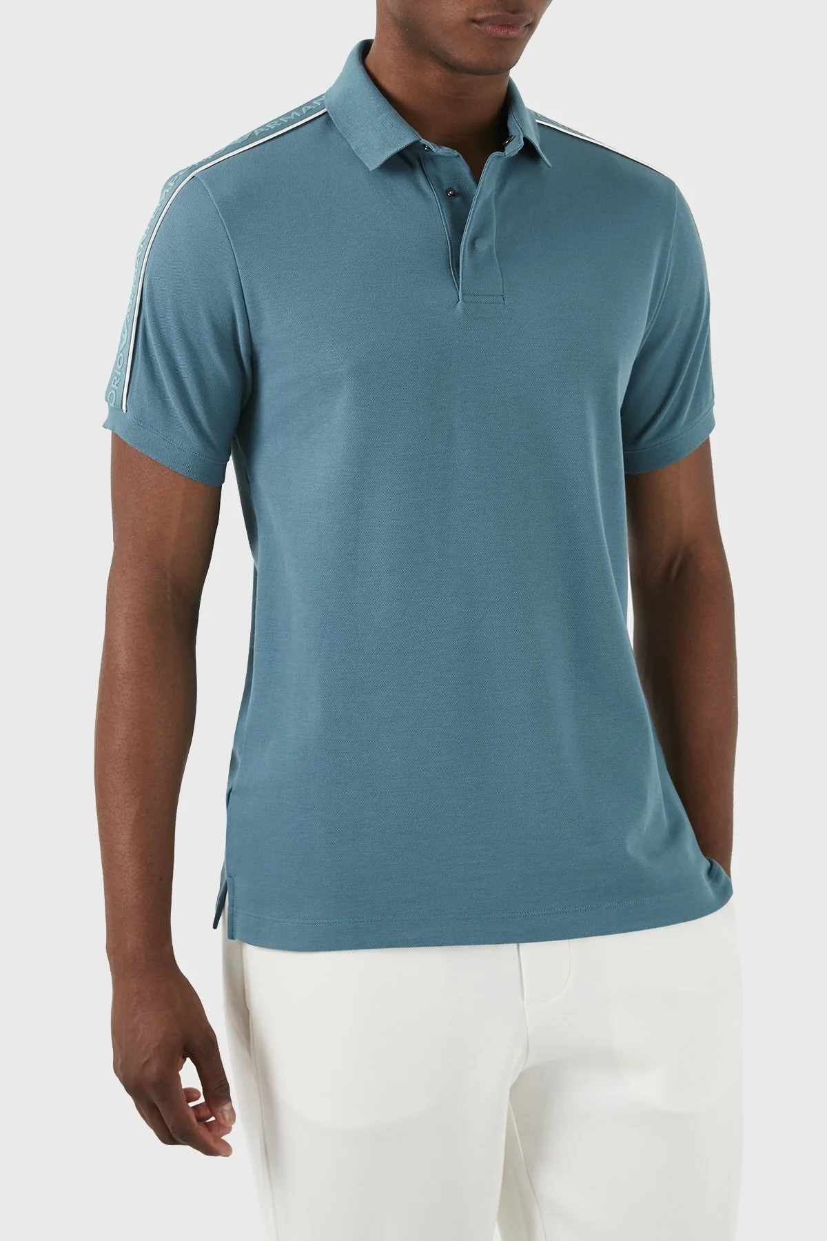 Emporio Armani Pamuklu Regular Fit Erkek Polo Yaka T Shirt 3D1FM3 1JCYZ 0779 SU YEŞİLİ - 2