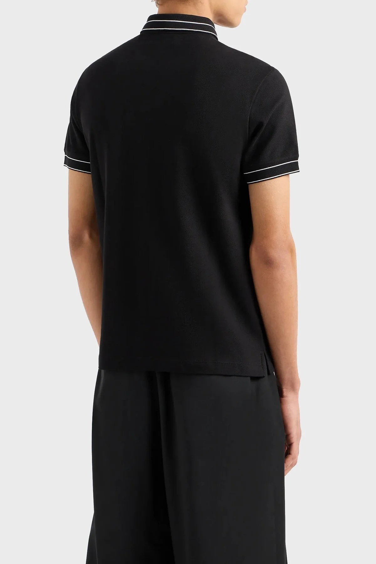 Emporio Armani Pamuklu Regular Fit Erkek Polo Yaka T Shirt 3D1FM4 1JCYZ 0068 SİYAH - 2