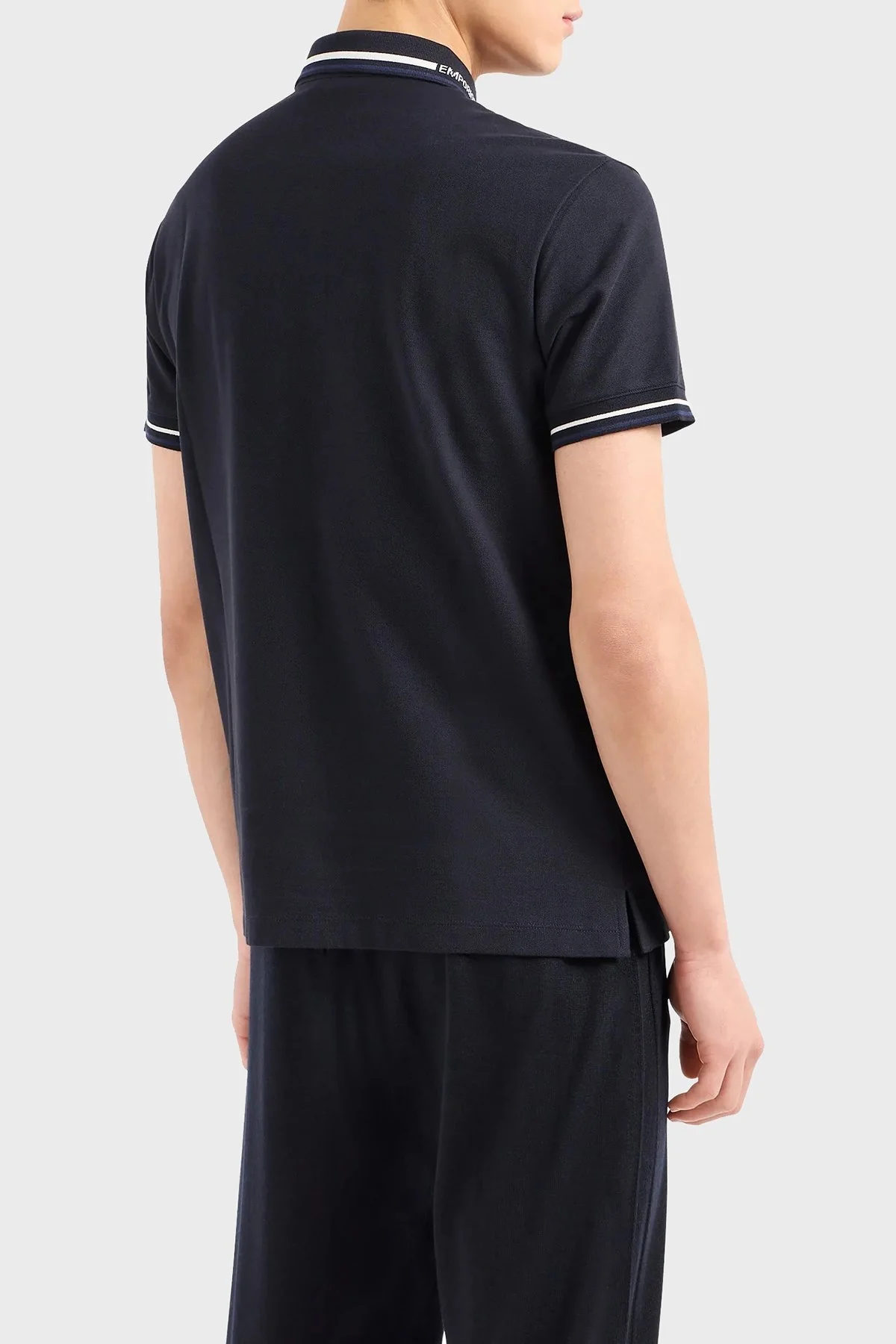 Emporio Armani Pamuklu Regular Fit Erkek Polo Yaka T Shirt 3D1FM4 1JCYZ 09R7 LACİVERT - 7