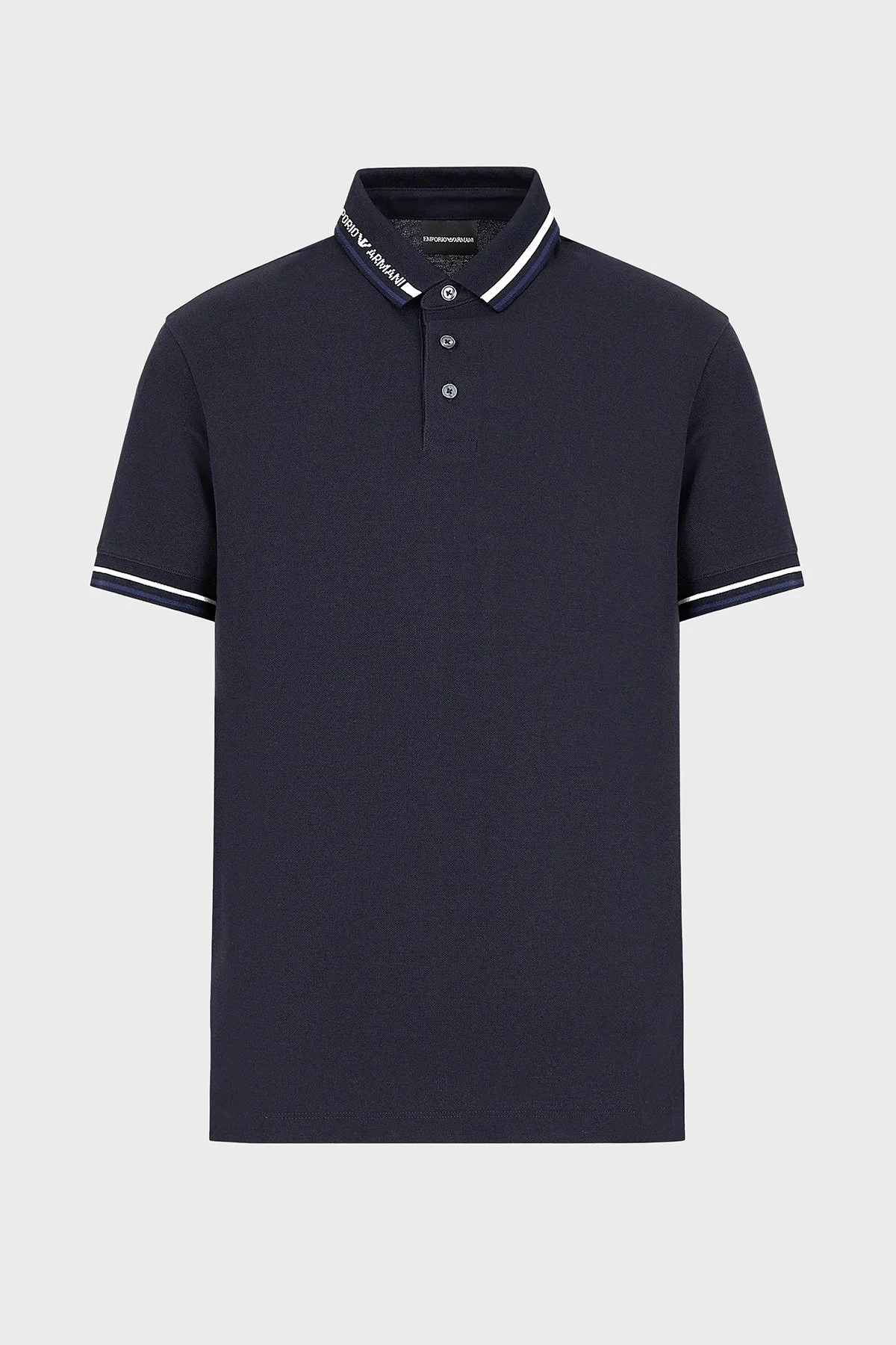Emporio Armani Pamuklu Regular Fit Erkek Polo Yaka T Shirt 3D1FM4 1JCYZ 09R7 LACİVERT - 8