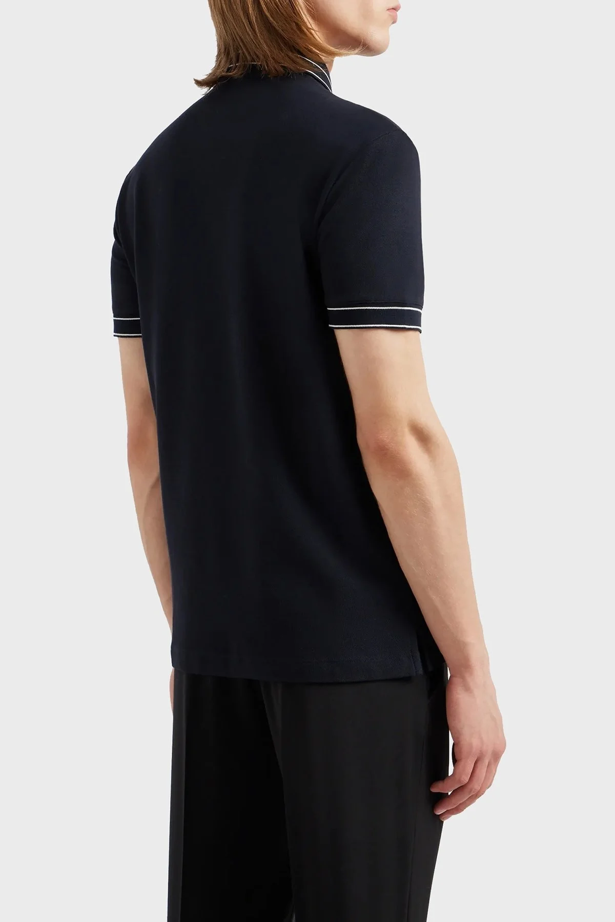 Emporio Armani Pamuklu Regular Fit Erkek Polo Yaka T Shirt 3D1FM4 1JCYZ 09R9 LACİVERT - 2
