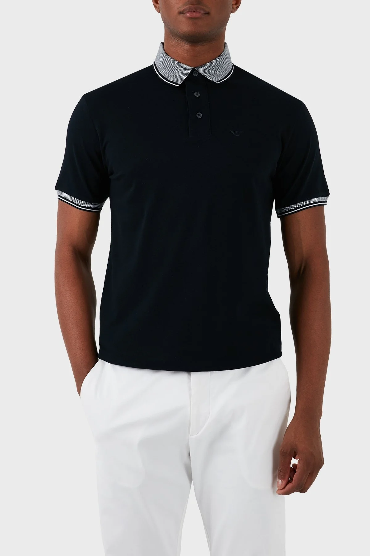 Emporio Armani Pamuklu Regular Fit Erkek Polo Yaka T Shirt 3D1FM5 1JTKZ 09S7 LACİVERT - 1