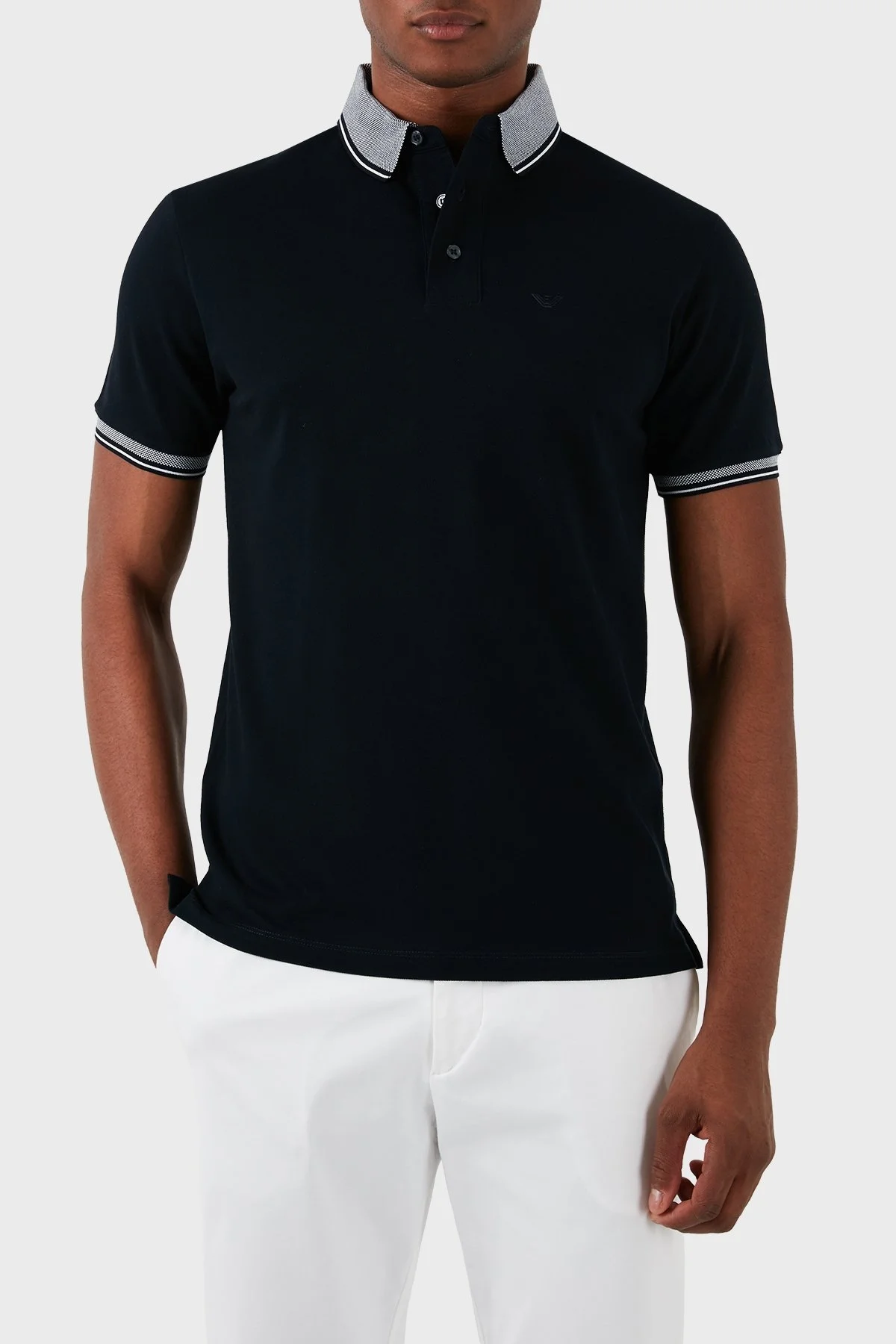 Emporio Armani Pamuklu Regular Fit Erkek Polo Yaka T Shirt 3D1FM5 1JTKZ 09S7 LACİVERT - 5