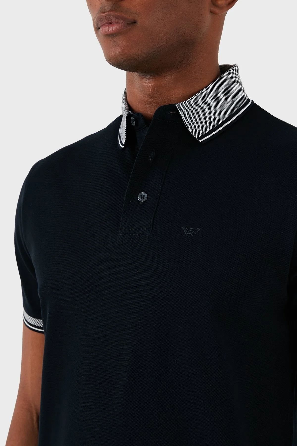 Emporio Armani Pamuklu Regular Fit Erkek Polo Yaka T Shirt 3D1FM5 1JTKZ 09S7 LACİVERT - 6
