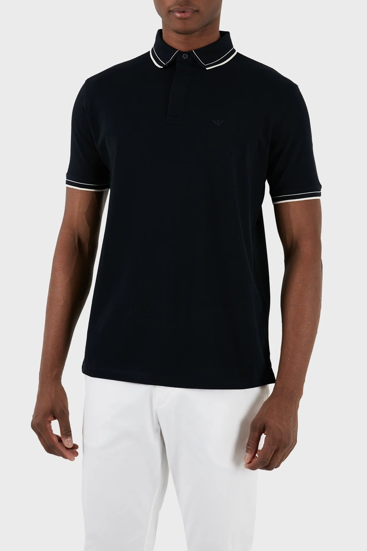 Emporio Armani Pamuklu Regular Fit Erkek Polo Yaka T Shirt 3D1FM6 1JTKZ 0920 LACİVERT - 6