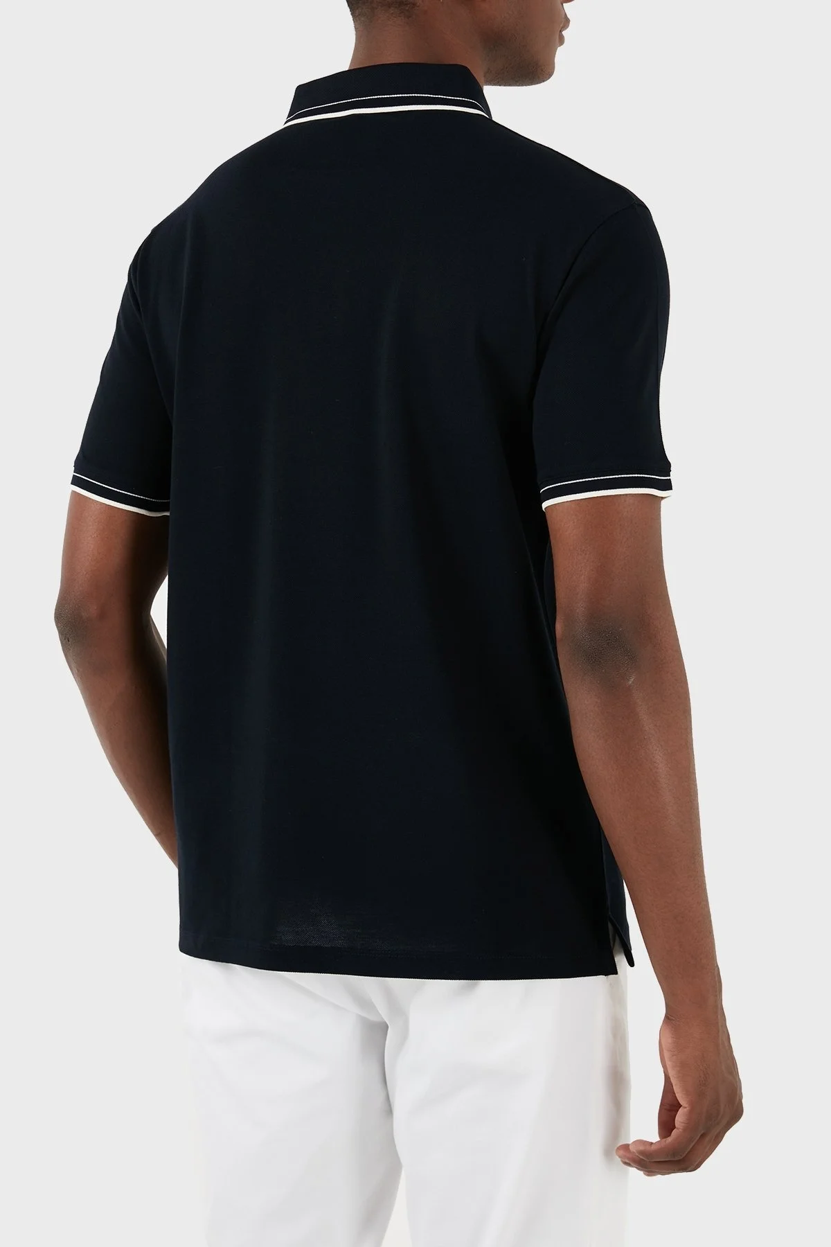 Emporio Armani Pamuklu Regular Fit Erkek Polo Yaka T Shirt 3D1FM6 1JTKZ 0920 LACİVERT - 8
