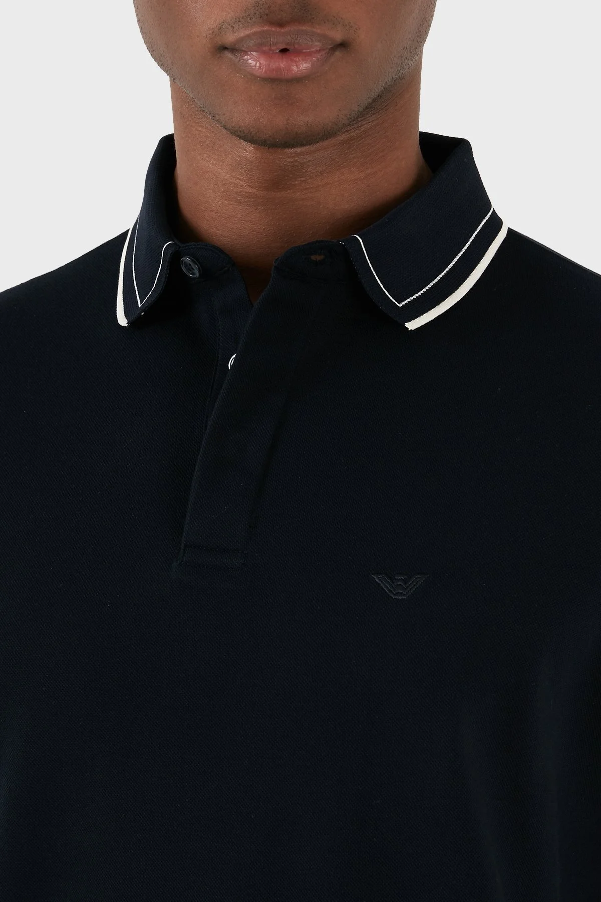 Emporio Armani Pamuklu Regular Fit Erkek Polo Yaka T Shirt 3D1FM6 1JTKZ 0920 LACİVERT - 10