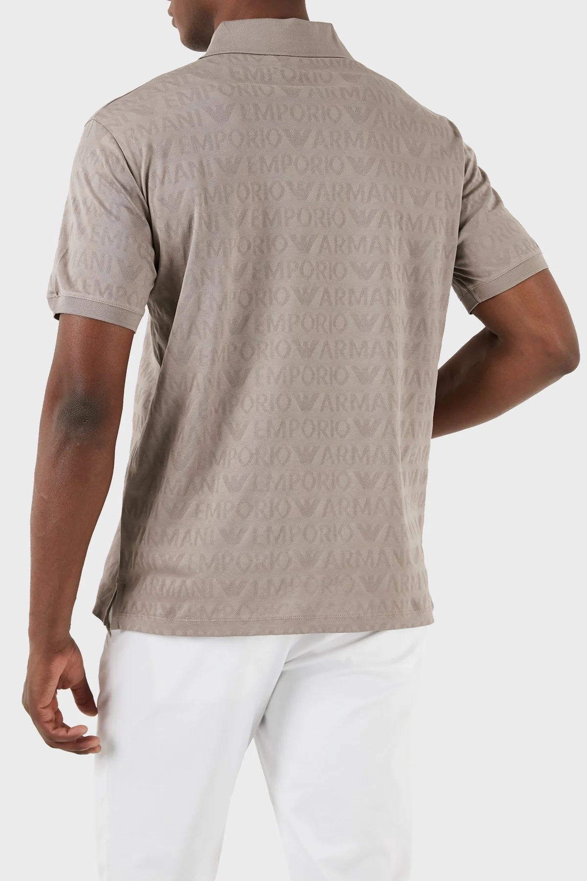 Emporio Armani Pamuklu Regular Fit Erkek Polo Yaka T Shirt 3D1FM8 1JORZ 0650 BEJ - 10