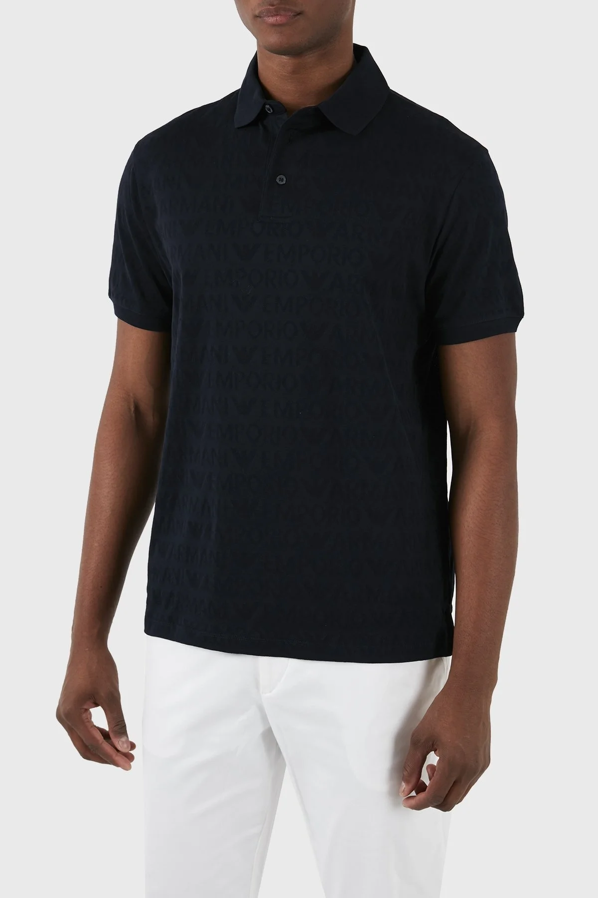 Emporio Armani Pamuklu Regular Fit Erkek Polo Yaka T Shirt 3D1FM8 1JORZ 0920 LACİVERT - 7