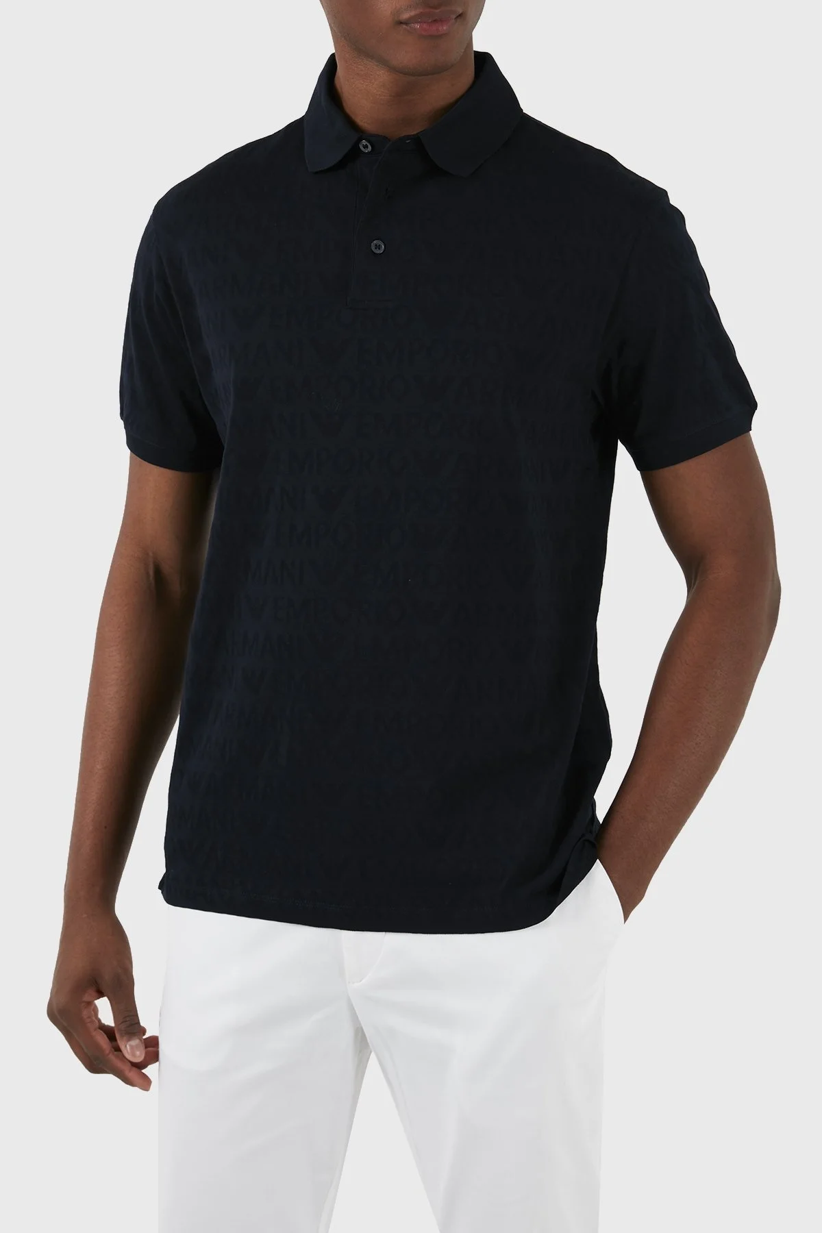 Emporio Armani Pamuklu Regular Fit Erkek Polo Yaka T Shirt 3D1FM8 1JORZ 0920 LACİVERT - 8